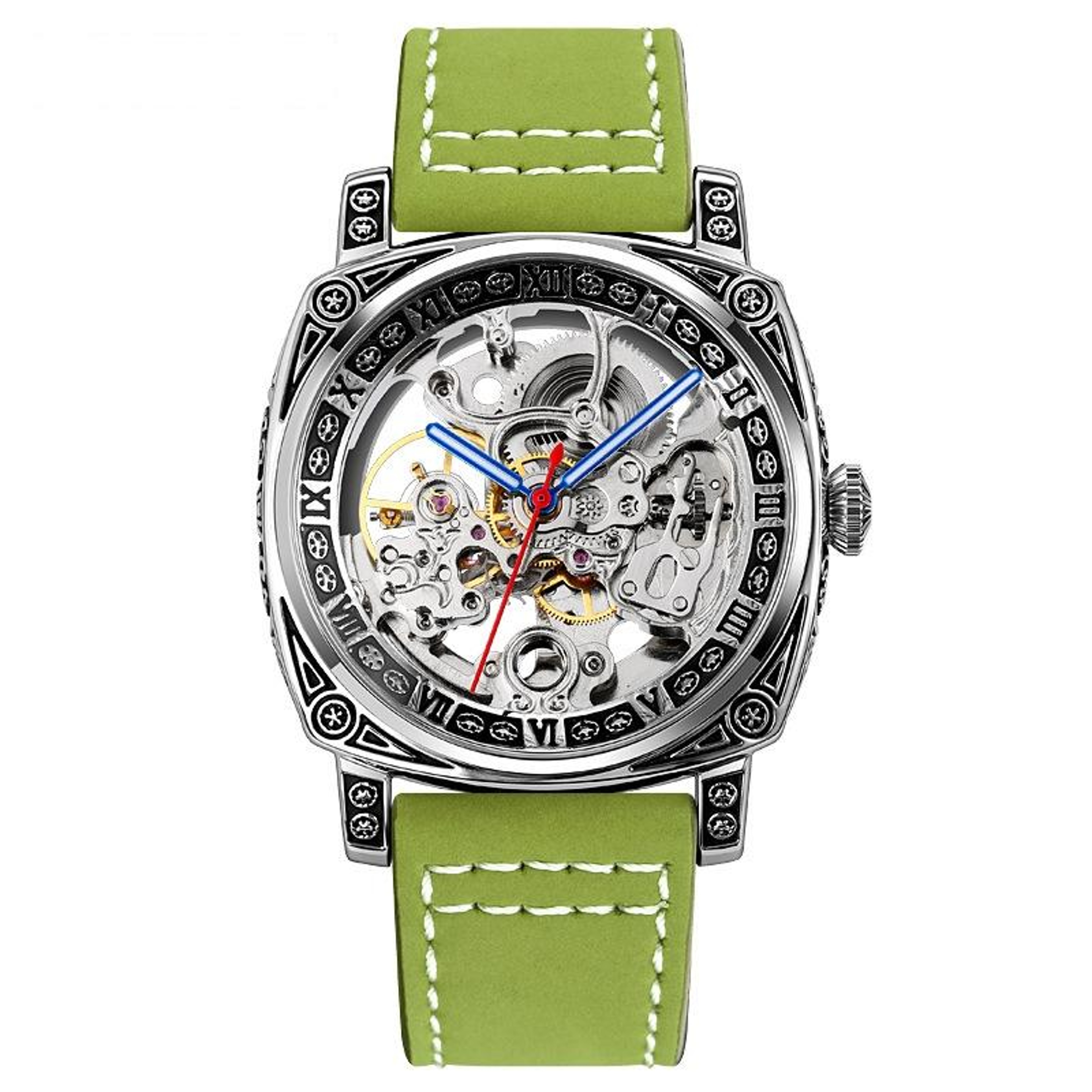 SKMEI 9271 Automatic Mechanical Watch Waterproof Leather Strap Mens Dress Watch 0