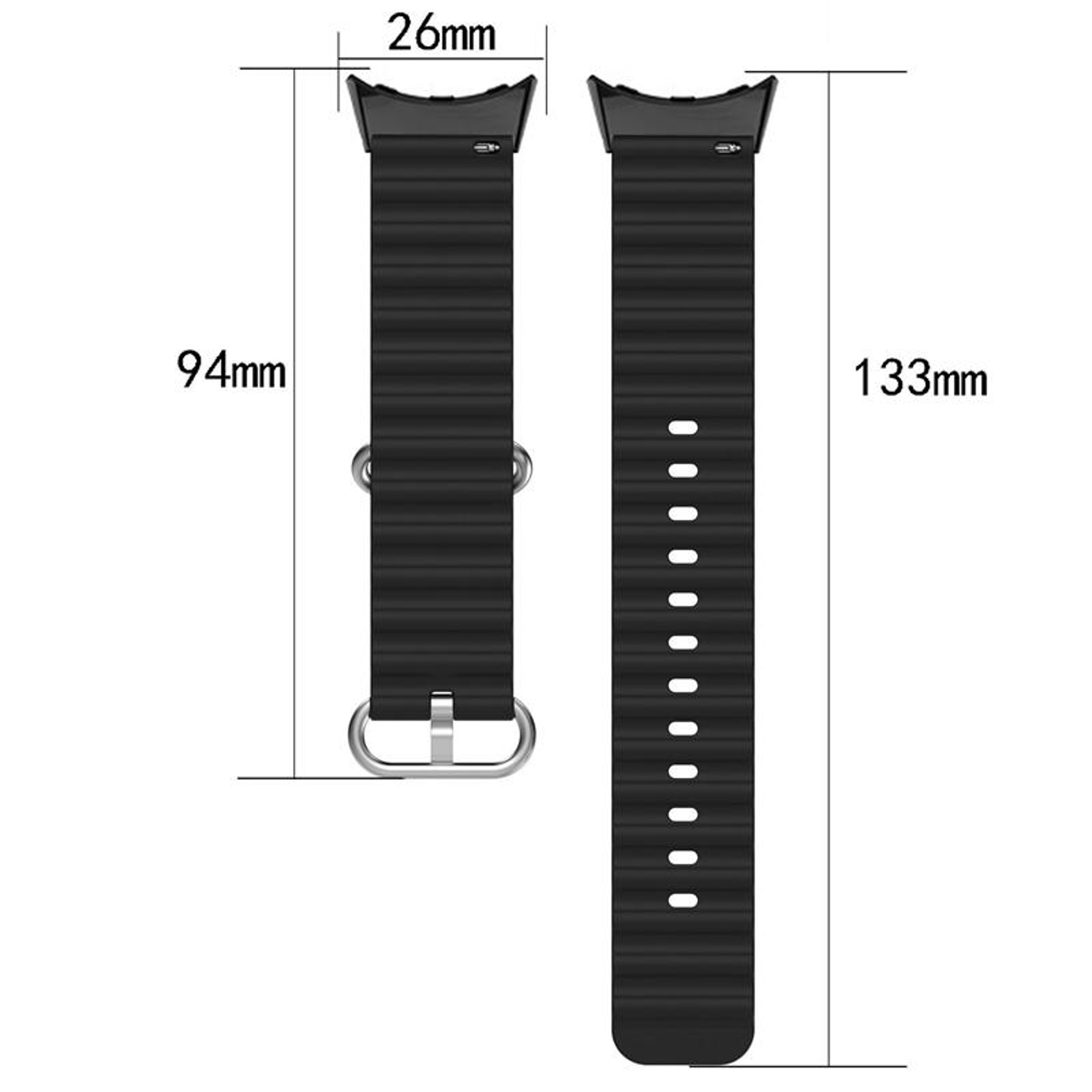 Google Pixel Watch 4 3 2 1 Silicone Watch Band Ocean Soft Adjustable Replacement Strap 41mm 6