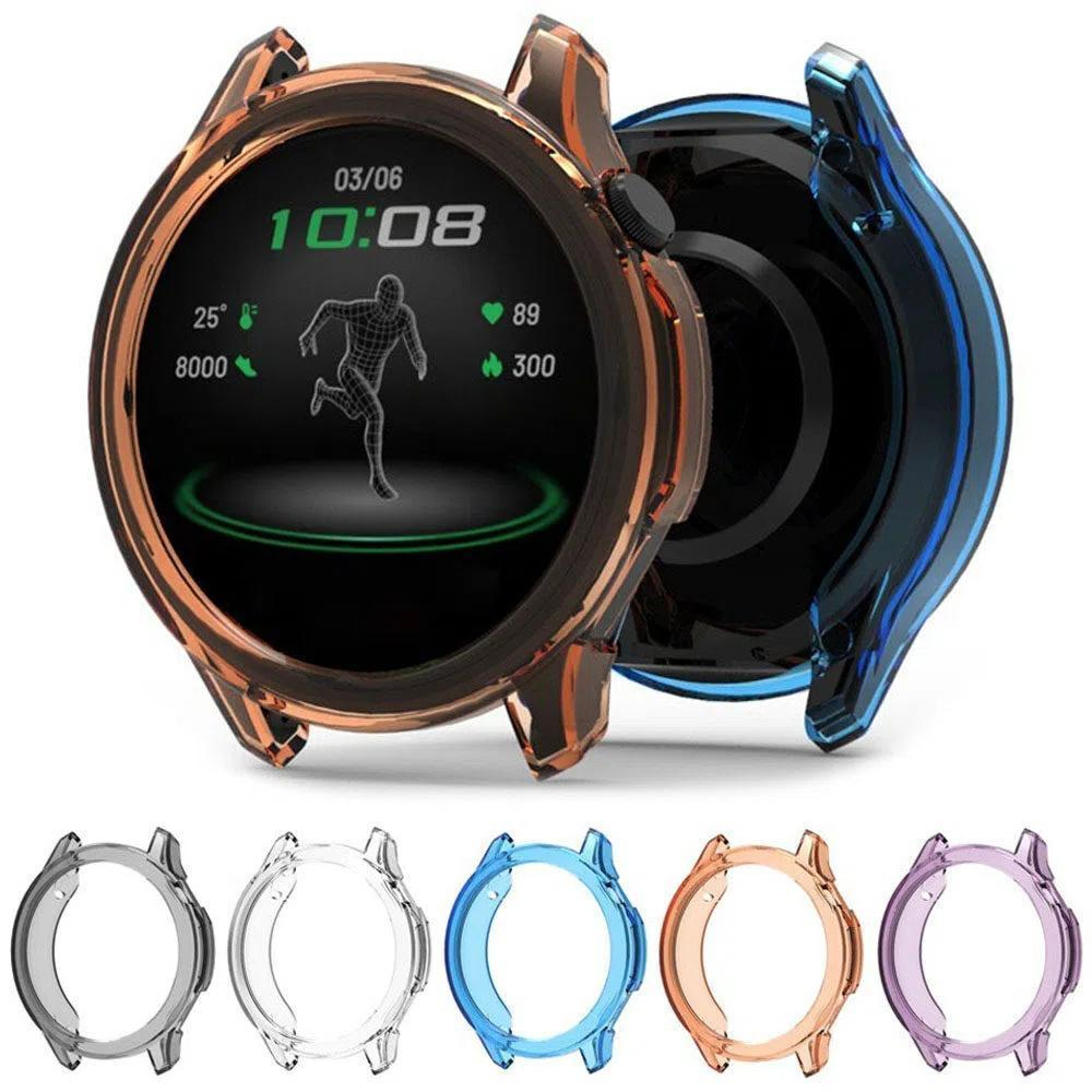 OPPO Watch S TPU Watch Case Half Coverage Protective Cover Lightweight Scratch Resistant Shell 1