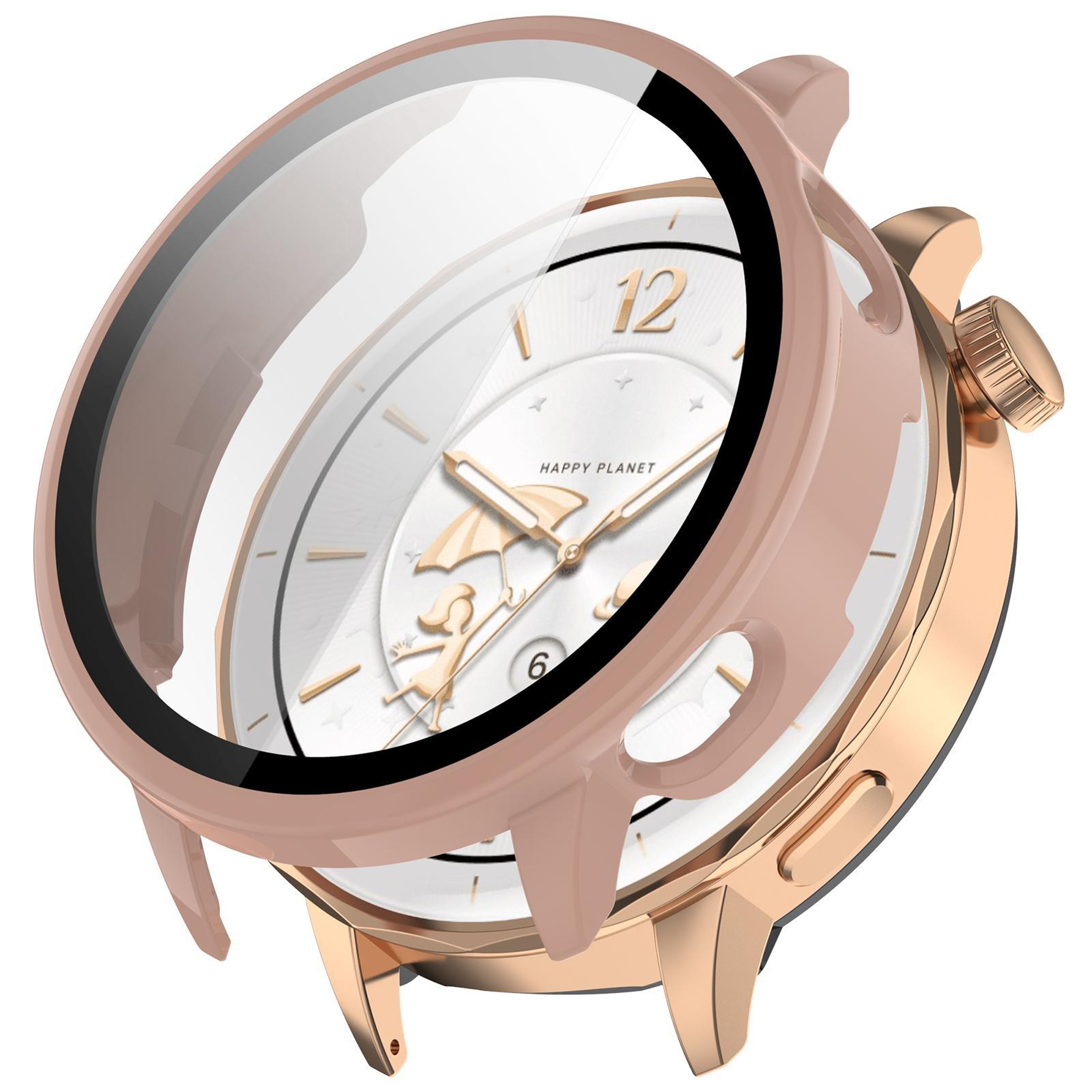 OnePlus Watch 3 43mm Protective Case With Tempered Glass Screen Protector Full Coverage PC Cover 14