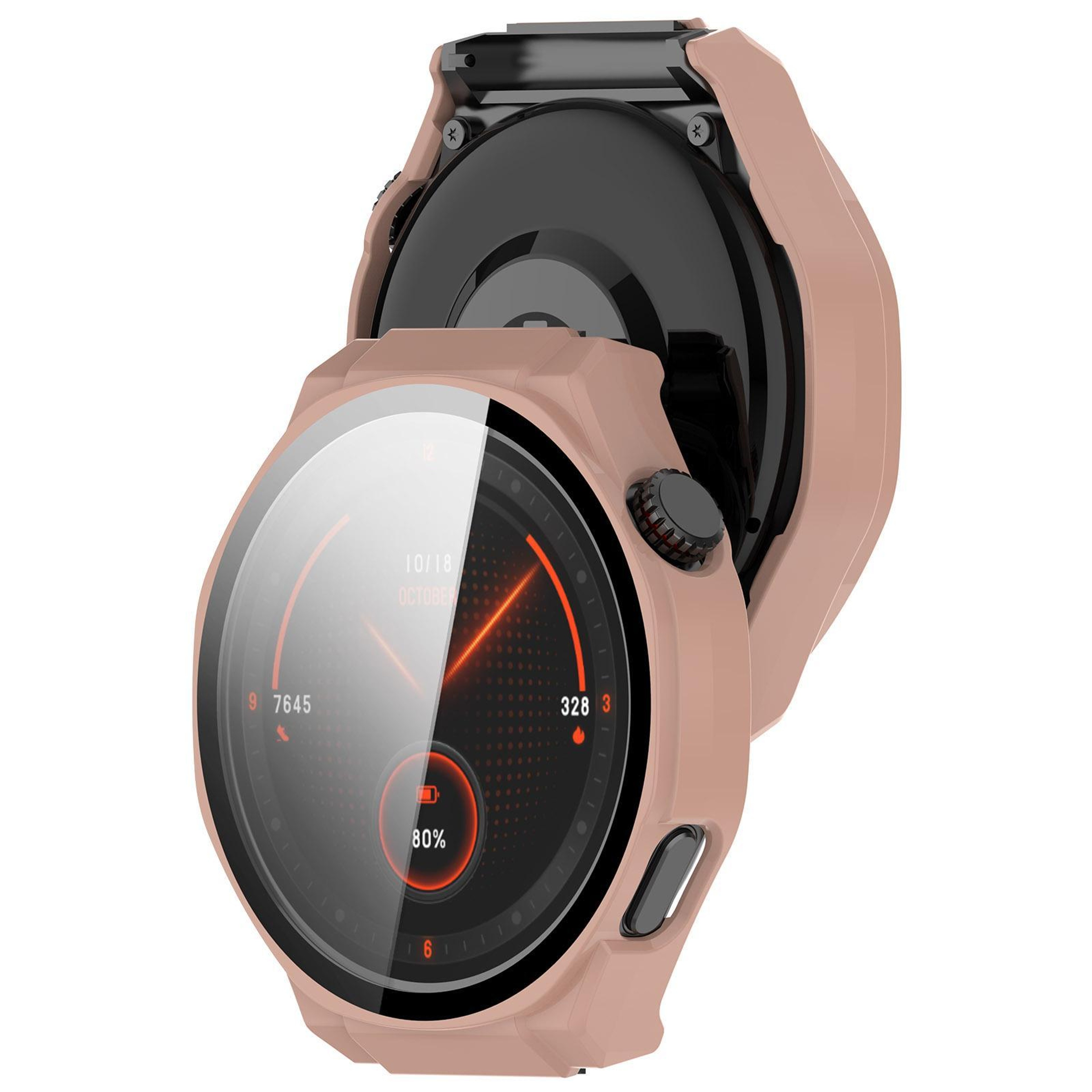 Honor Watch 5 Ultra Protective Case With Tempered Glass Screen Protector Full Coverage PC Cover 2
