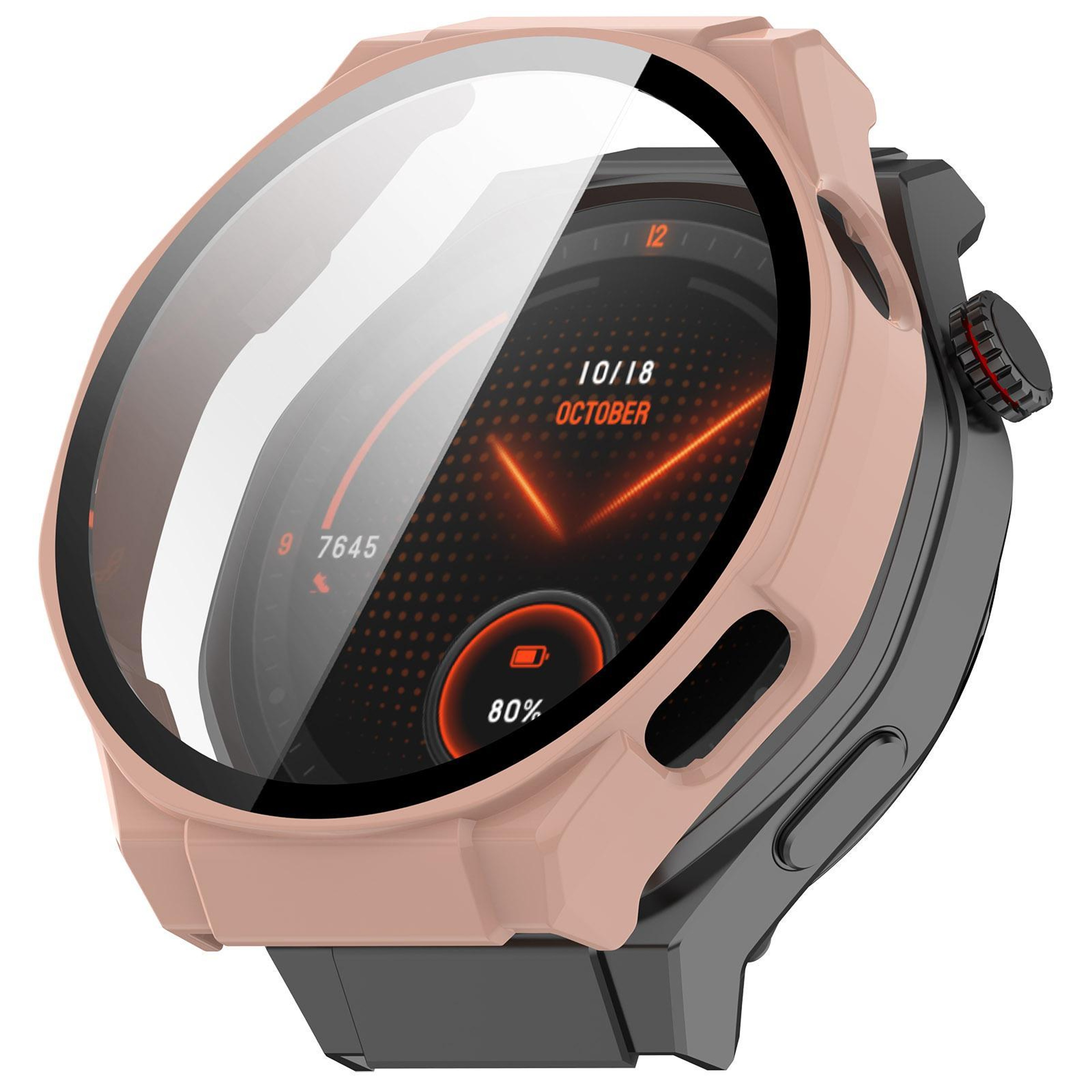 Honor Watch 5 Ultra Protective Case With Tempered Glass Screen Protector Full Coverage PC Cover 0