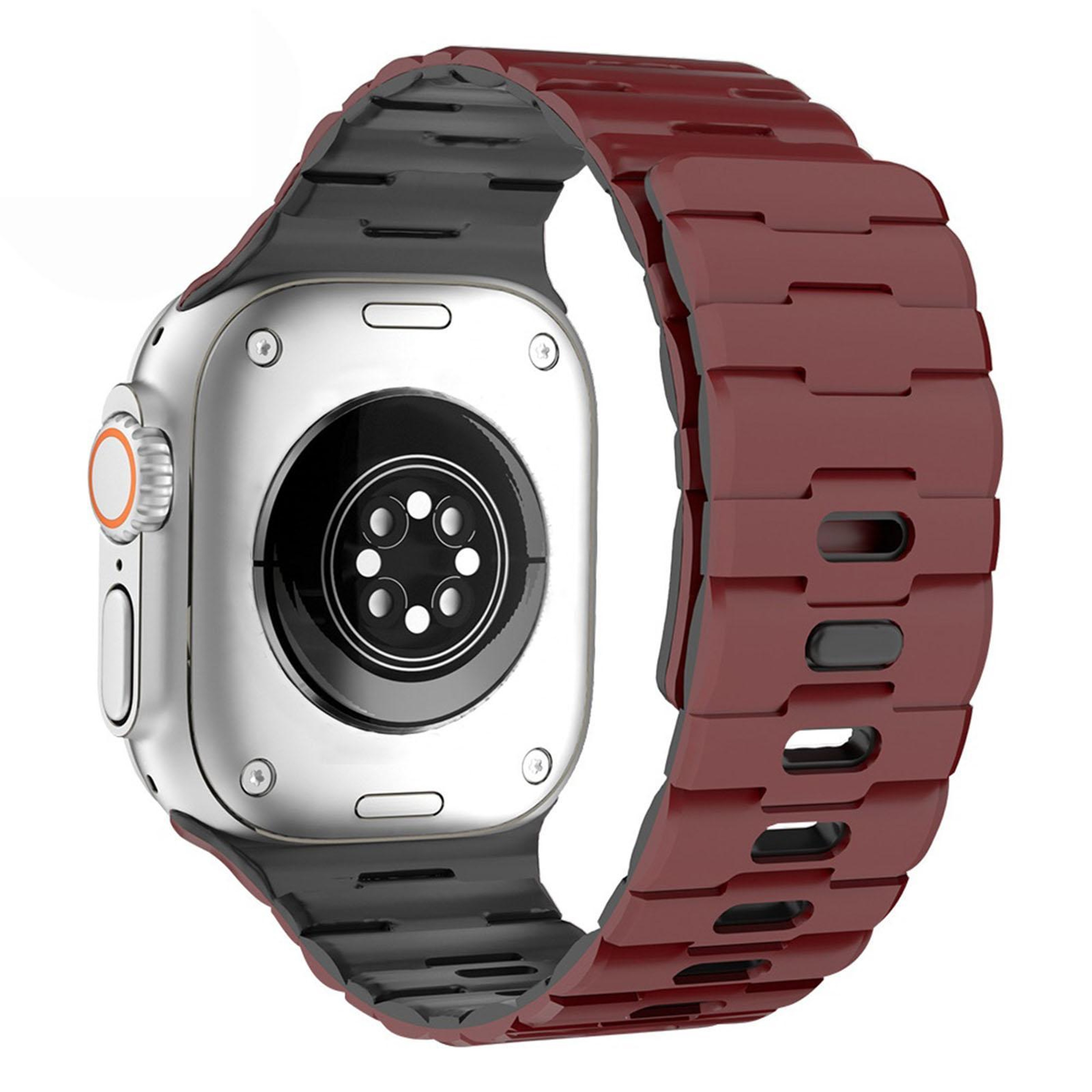 Apple Watch Magnetic Silicone Band Horse Embossed Adjustable Strap 14