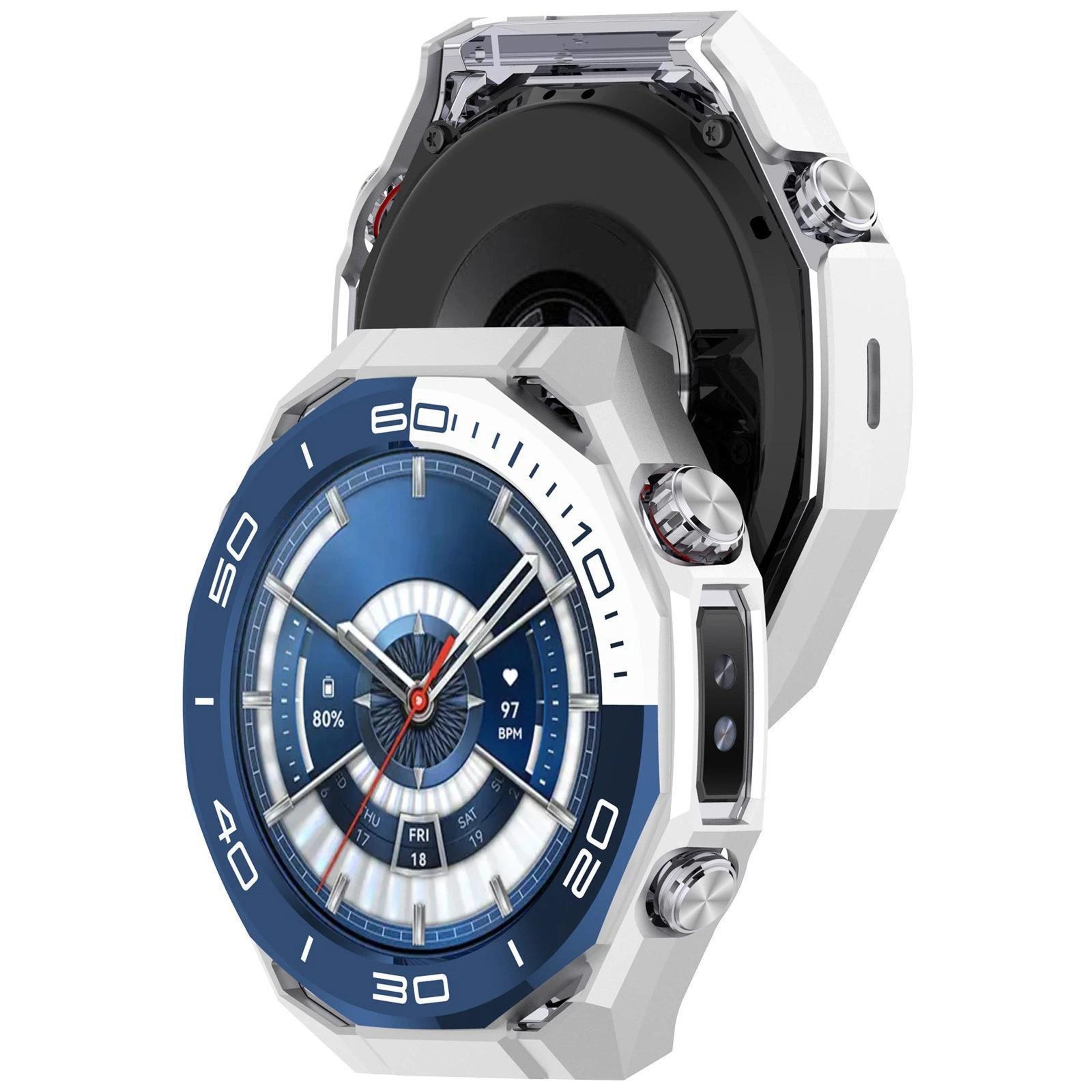 Huawei Watch Ultimate 2 Protective Case Half Coverage Hollow PC Watch Cover 4