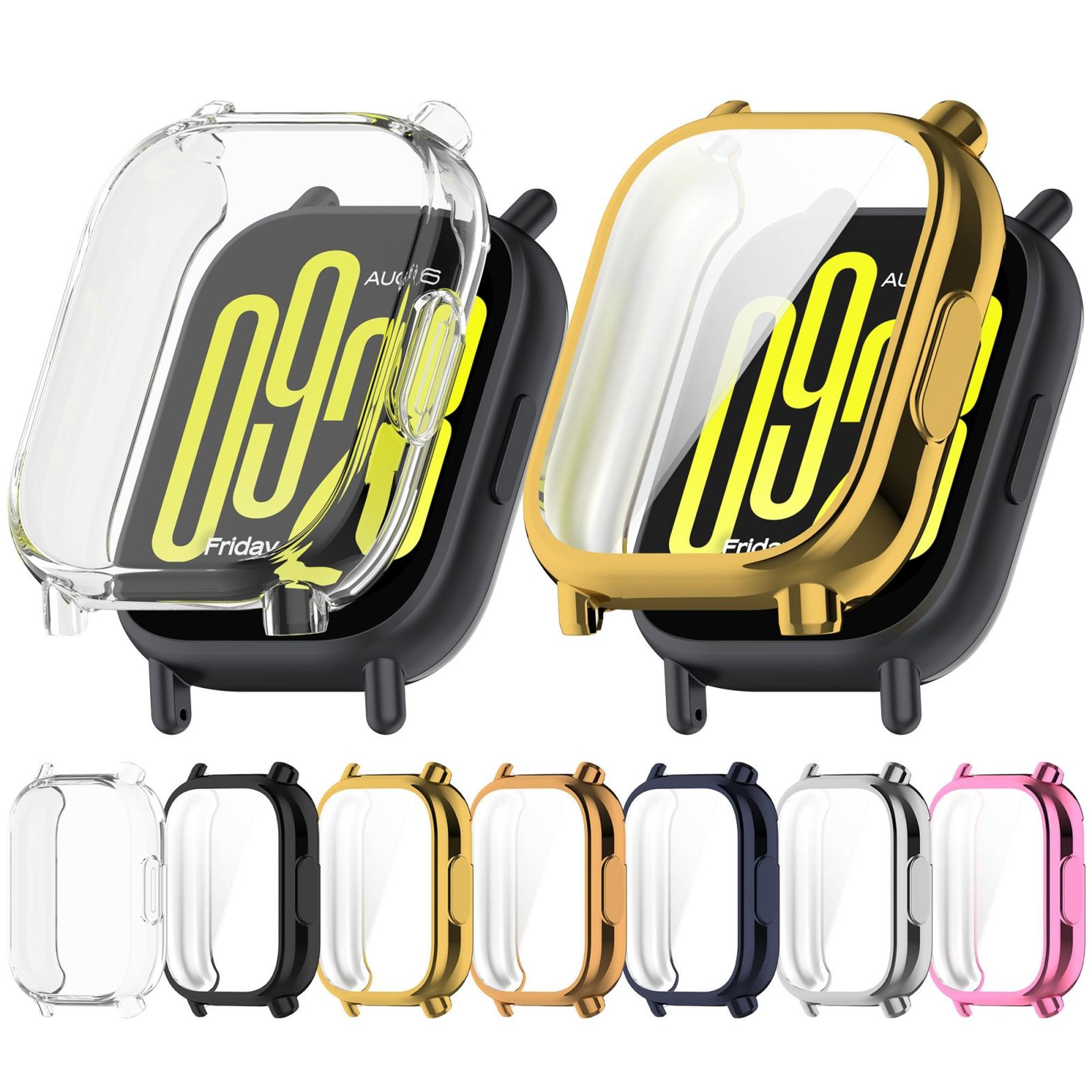 Redmi Watch 5 Active TPU Protective Case Full Coverage Electroplated Watch Cover 9