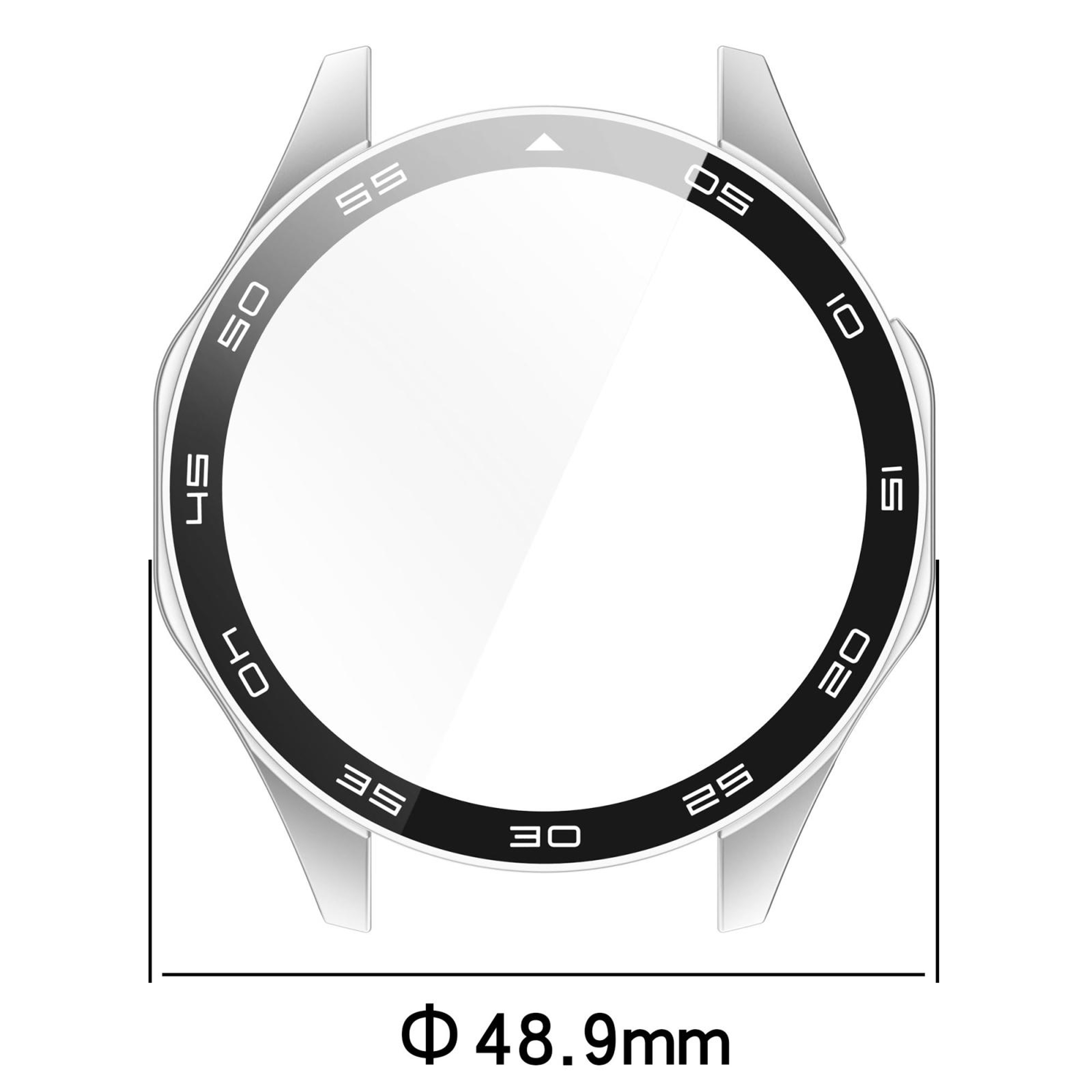 Huawei Watch GT 4 46mm Protective Case With Tempered Glass Screen Protector And Graduated Dial 6