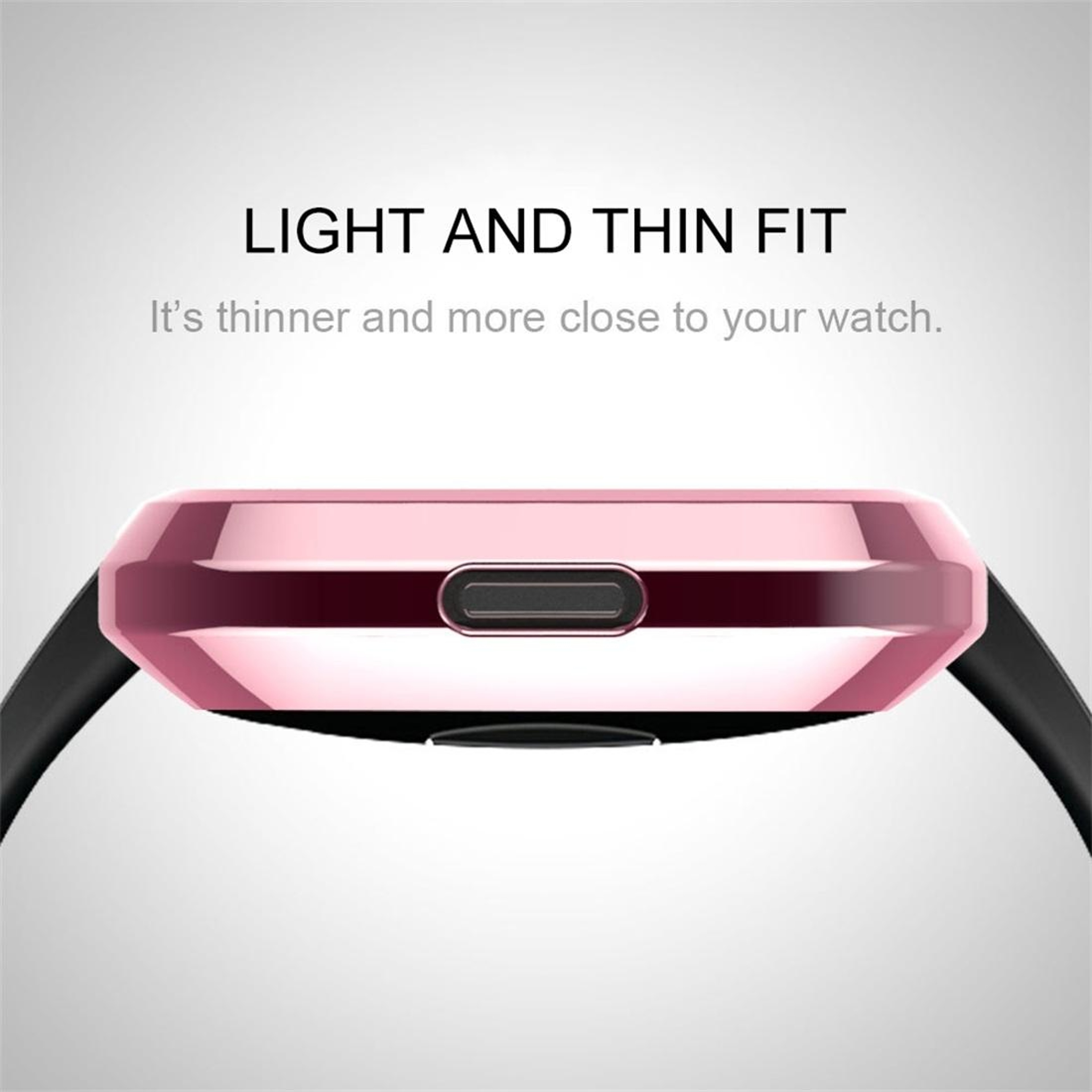 Fitbit Versa TPU Protective Case Soft Shockproof Watch Cover Scratch Resistant Bumper 3