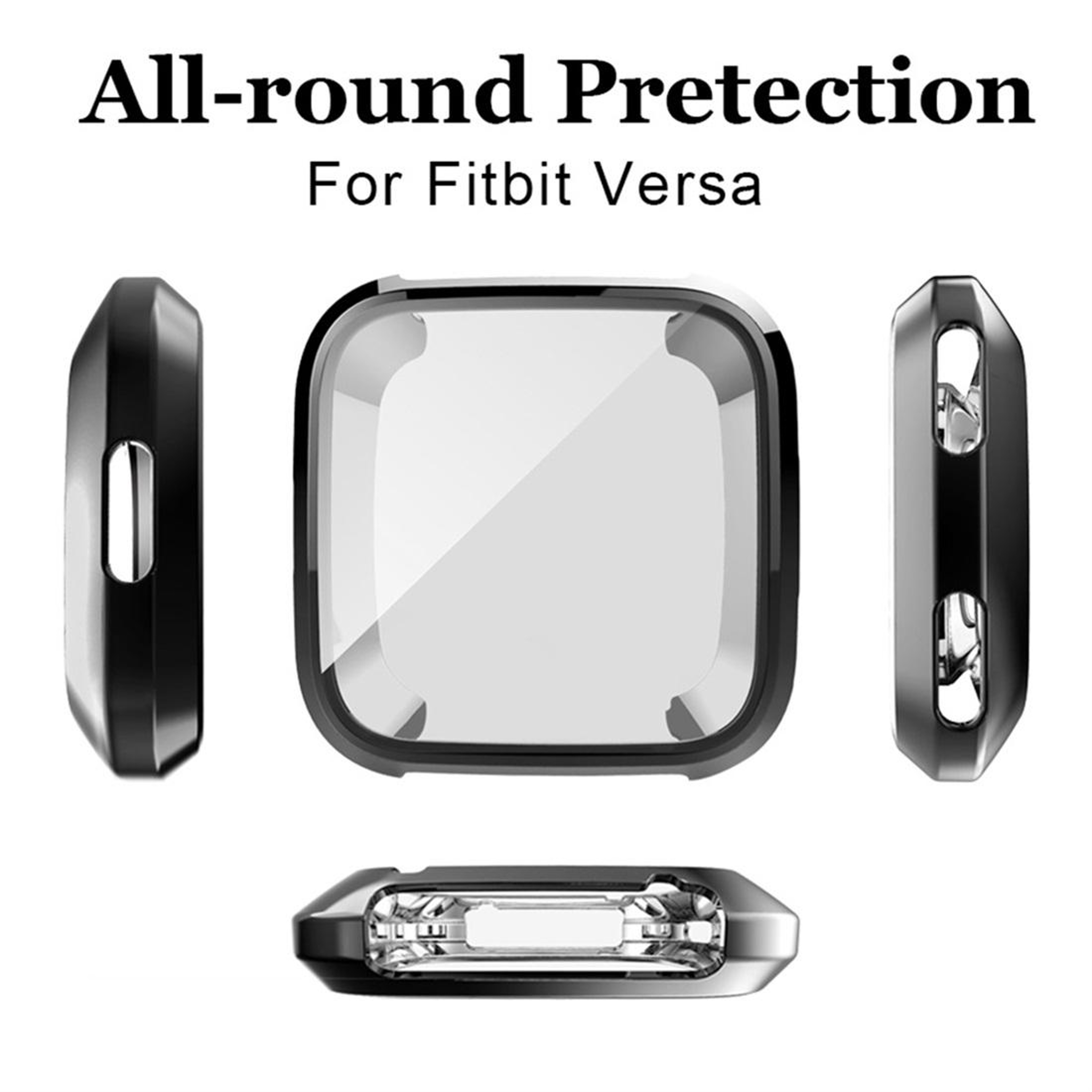 Fitbit Versa TPU Protective Case Soft Shockproof Watch Cover Scratch Resistant Bumper 4