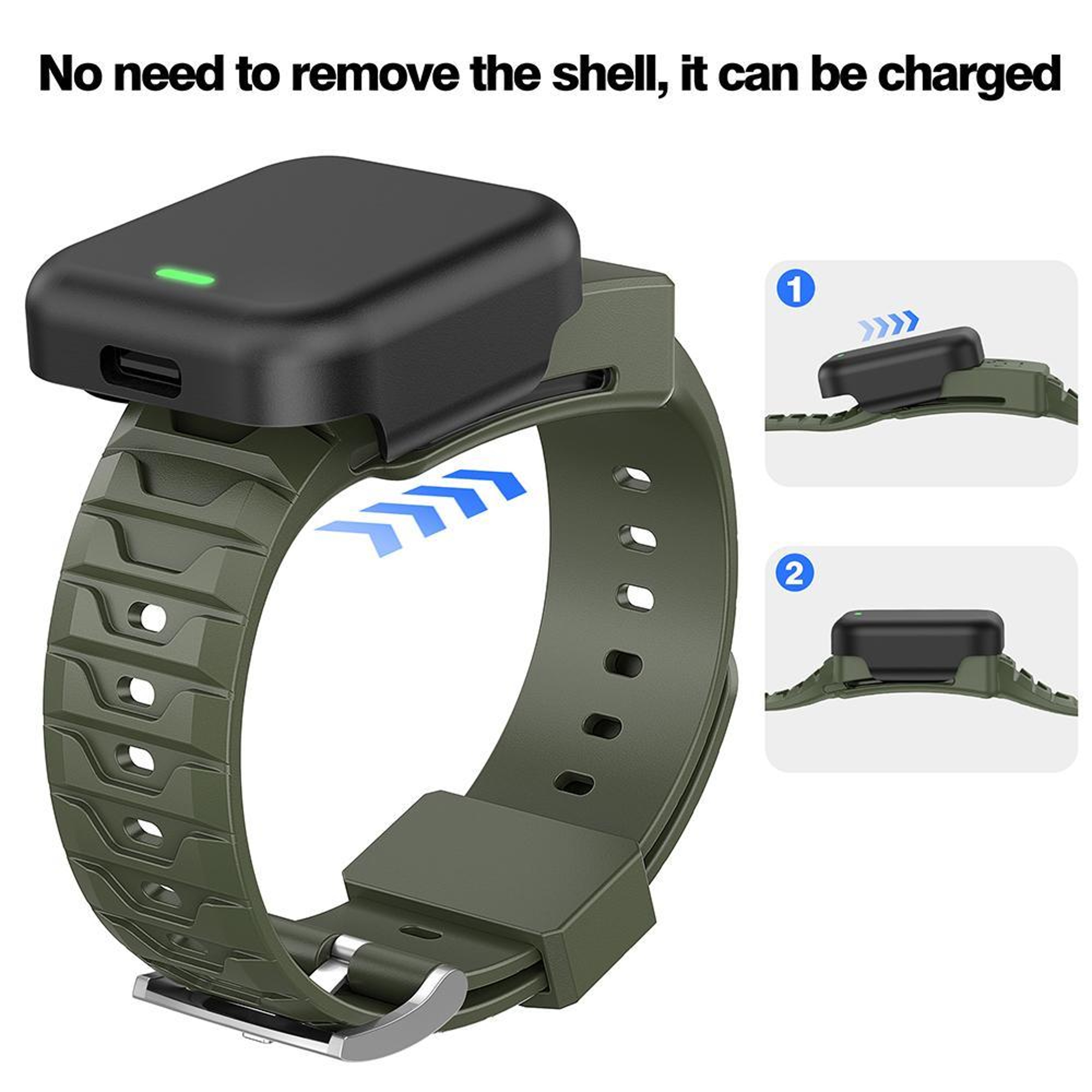 WHOOP 40 TPU Watch Band Adjustable Soft Replacement Strap Integrated Wristband 4