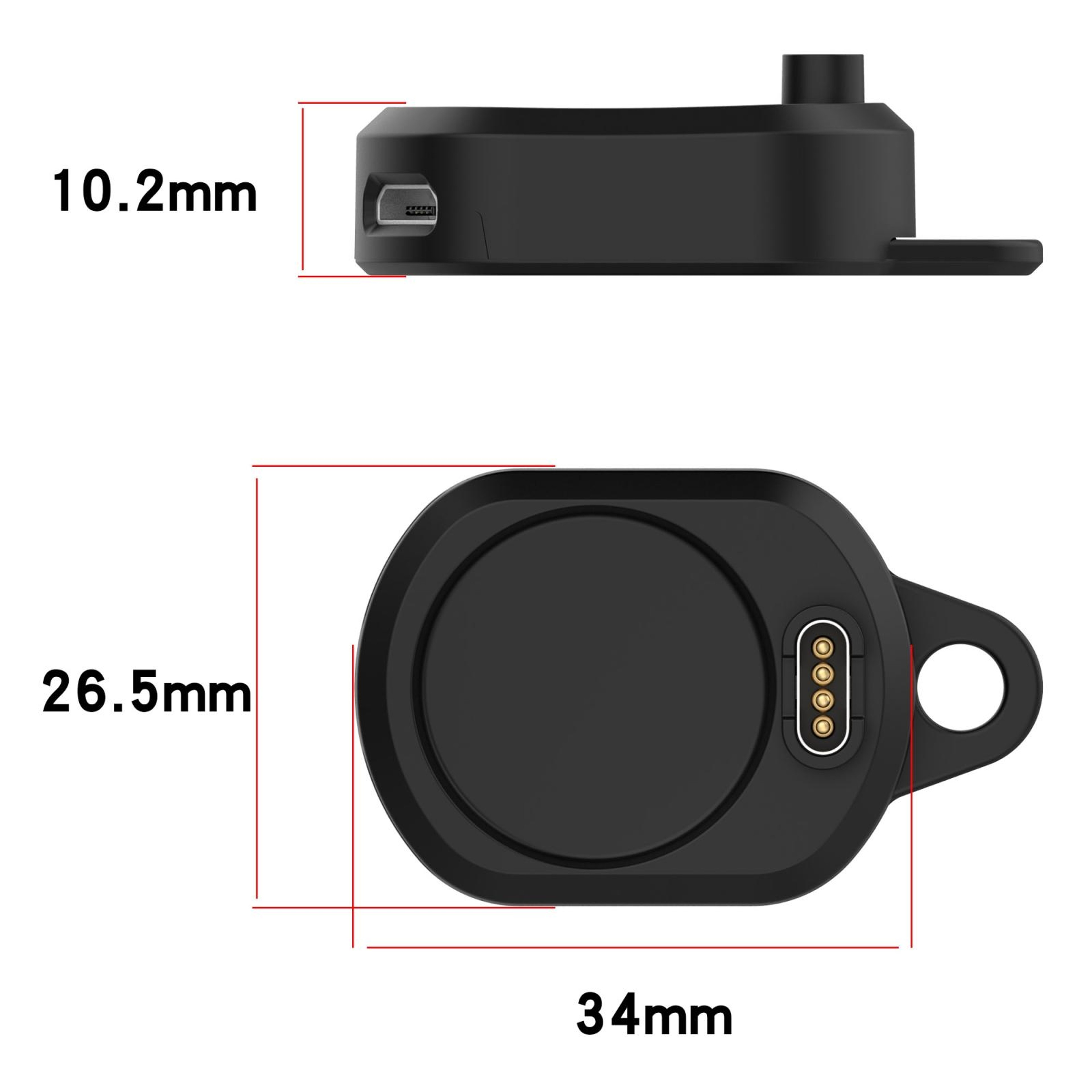 Garmin Watch Charging Adapter 90 Degree Charging Base Portable Keychain Charger Dock 2