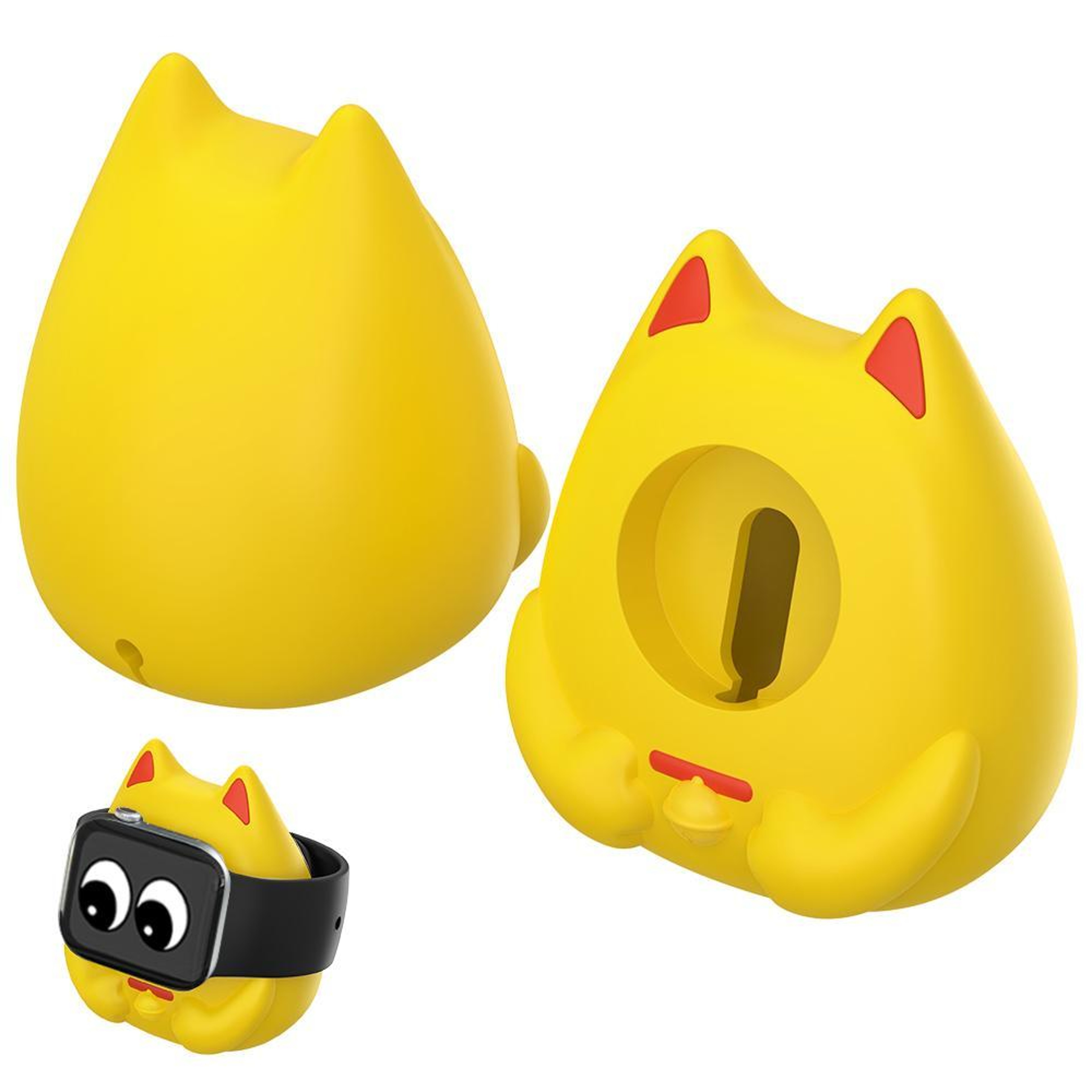 XDcase Apple Watch Charging Stand Lucky Cat Silicone Watch Charger Holder Dock For Series 1 To 11 S 6