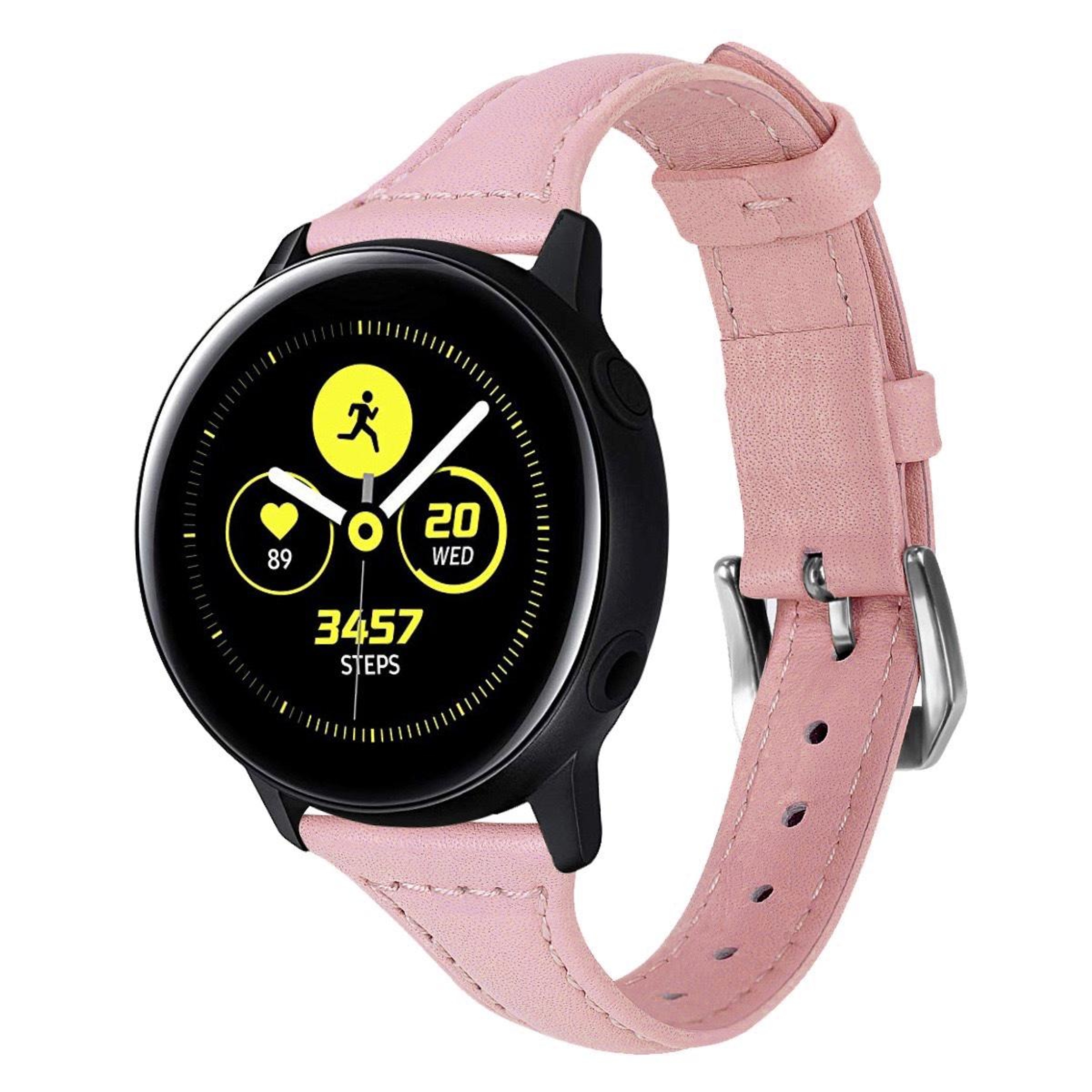Leather Watch Band For Samsung Galaxy Watch Slim Replacement Strap With Metal Buckle 6