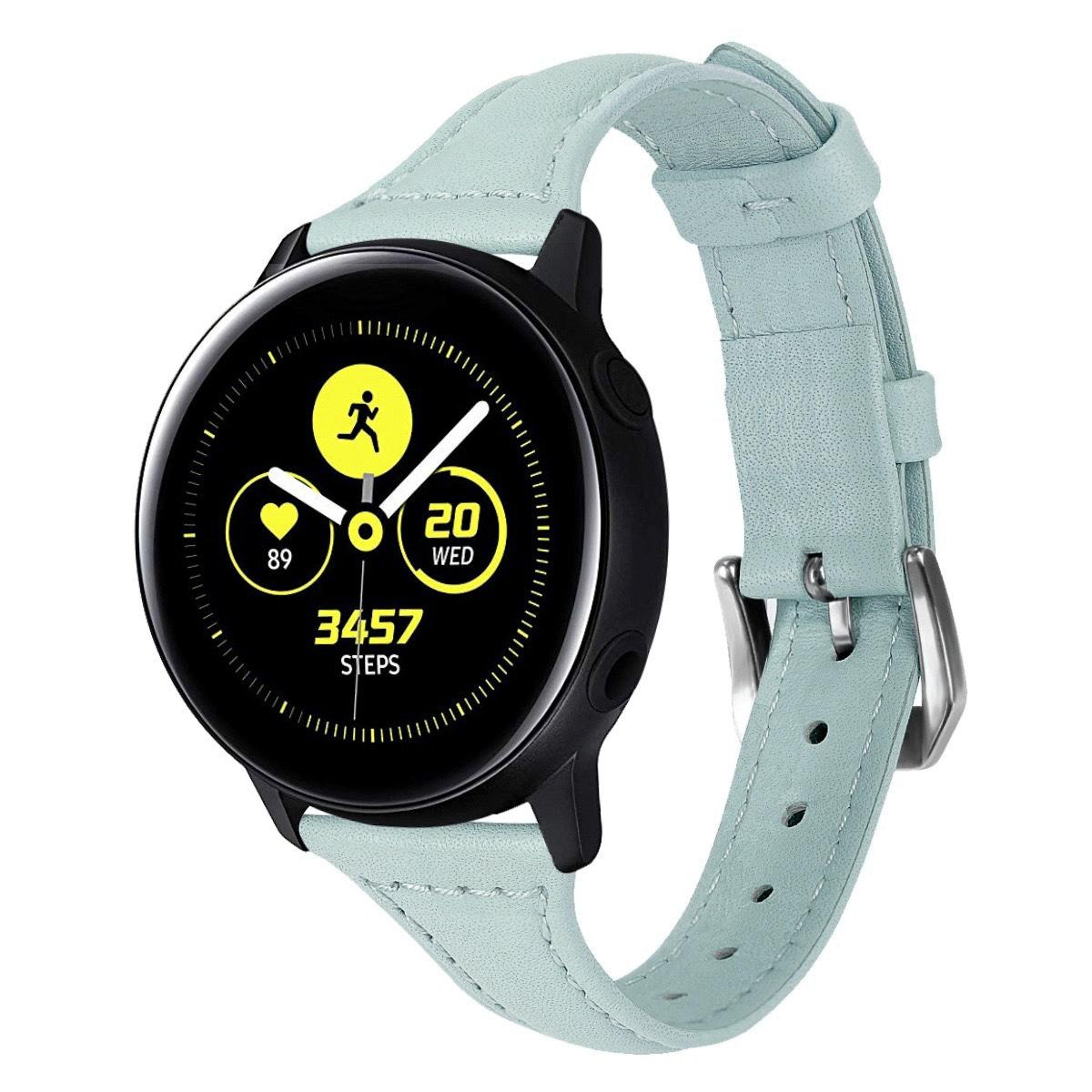 Leather Watch Band For Samsung Galaxy Watch Slim Replacement Strap With Metal Buckle 7