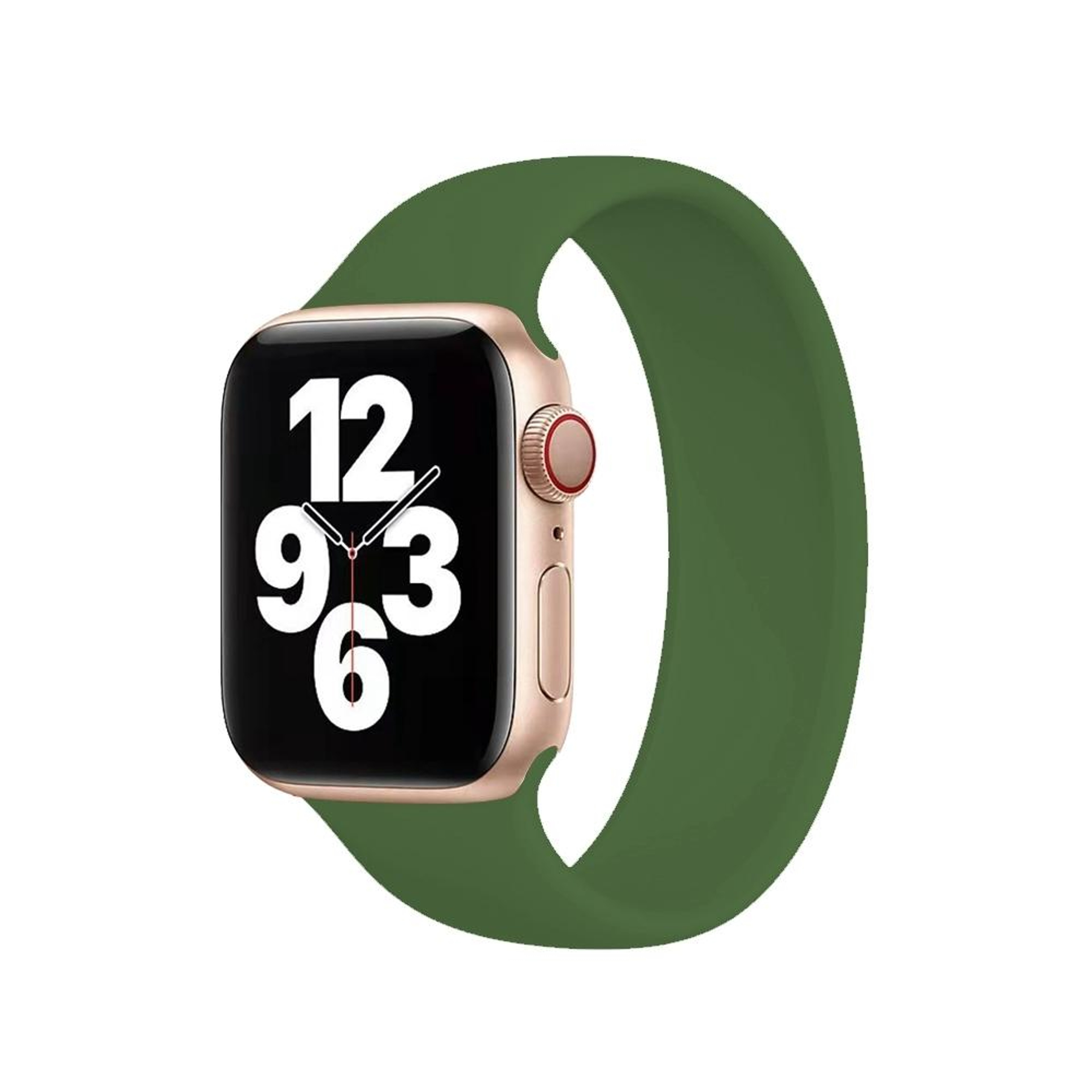 Apple Watch Silicone Watch Band Solid Color Elastic Strap For Series 10 9 8 7 SE 6 5 4 3 2 1 7