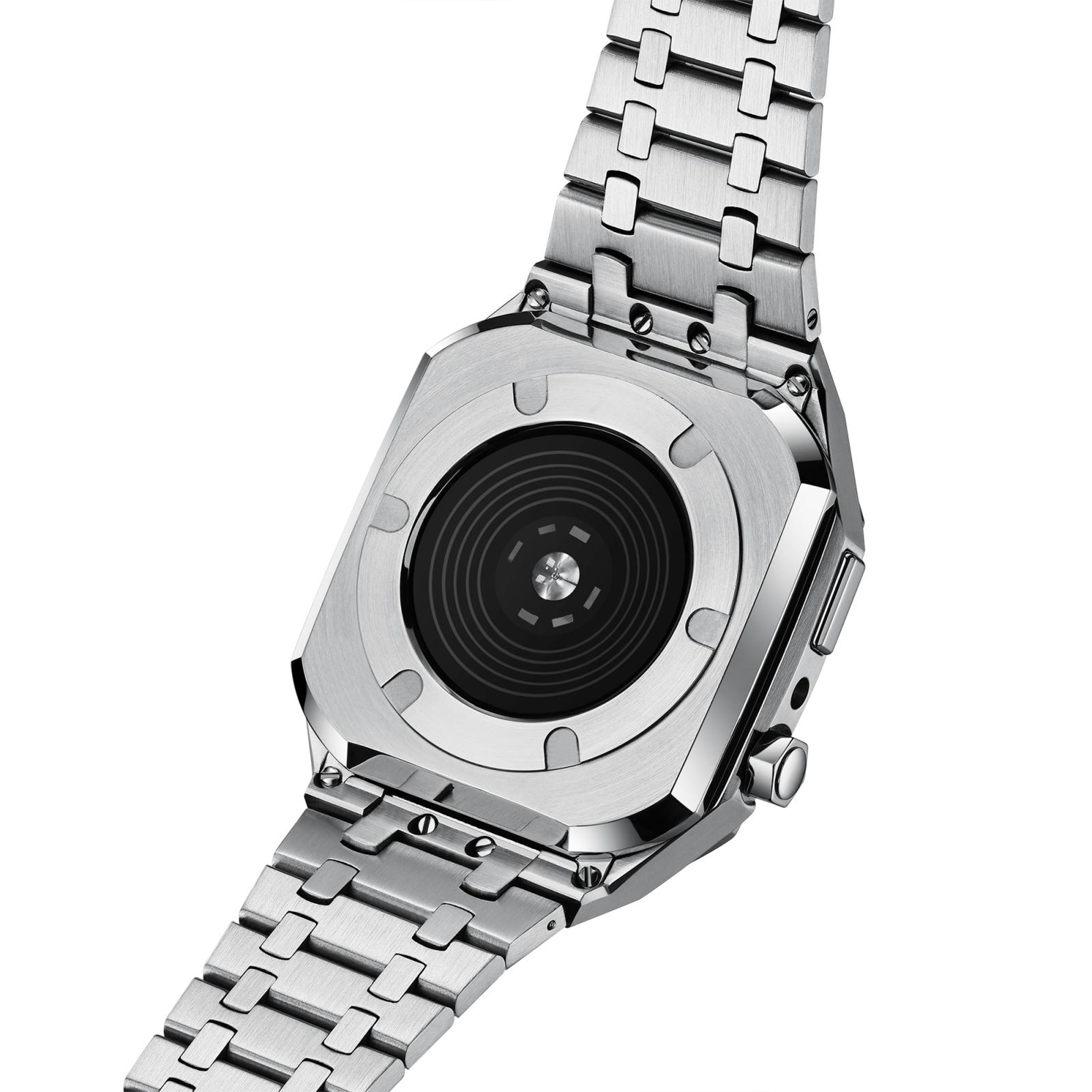 Integrated Apple Watch Metal Band With Protective Case For Apple Watch Series 9 8 7 45mm 5