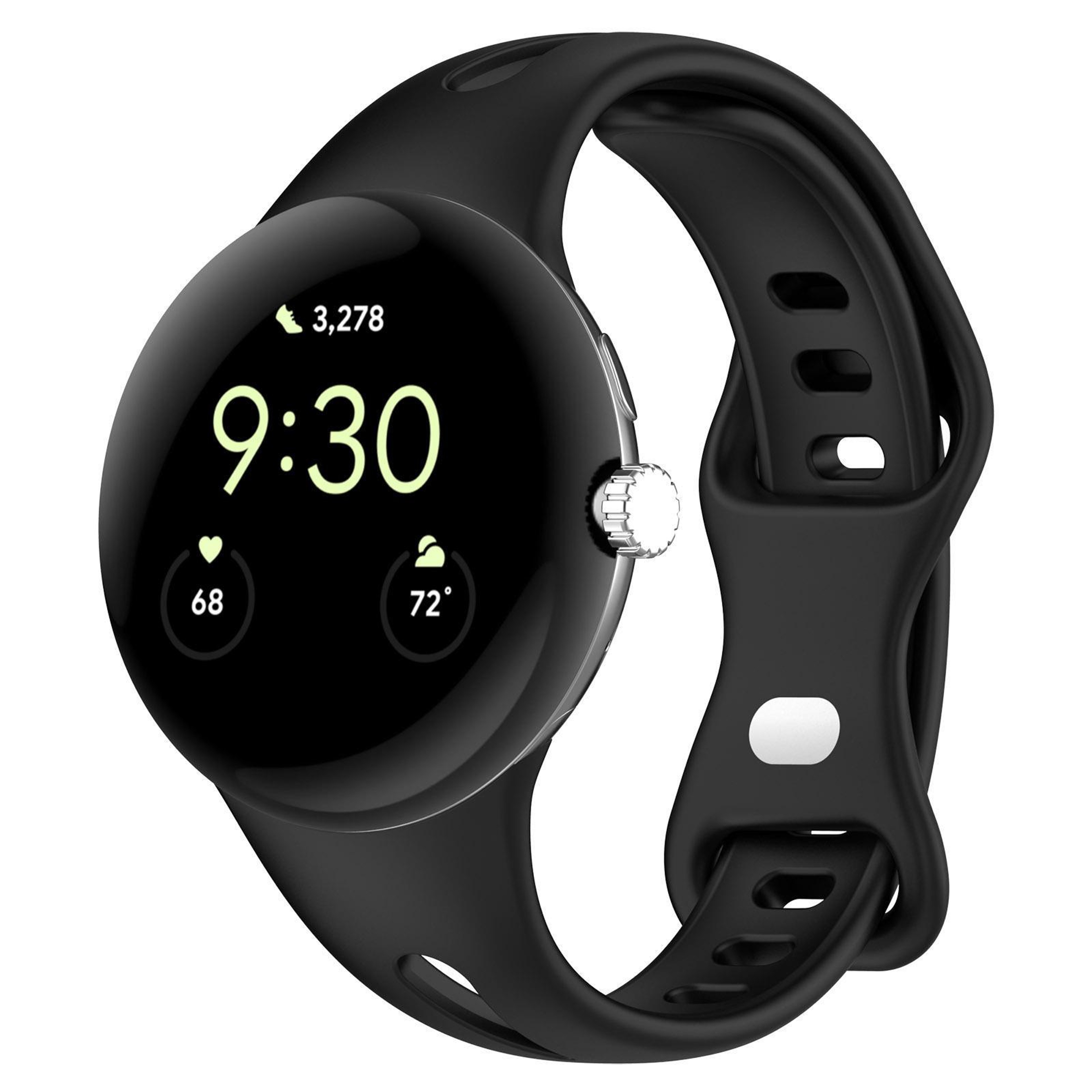 Google Pixel Watch 4 3 2 1 Silicone Watch Band With Butterfly Buckle Soft Replacement Strap 13