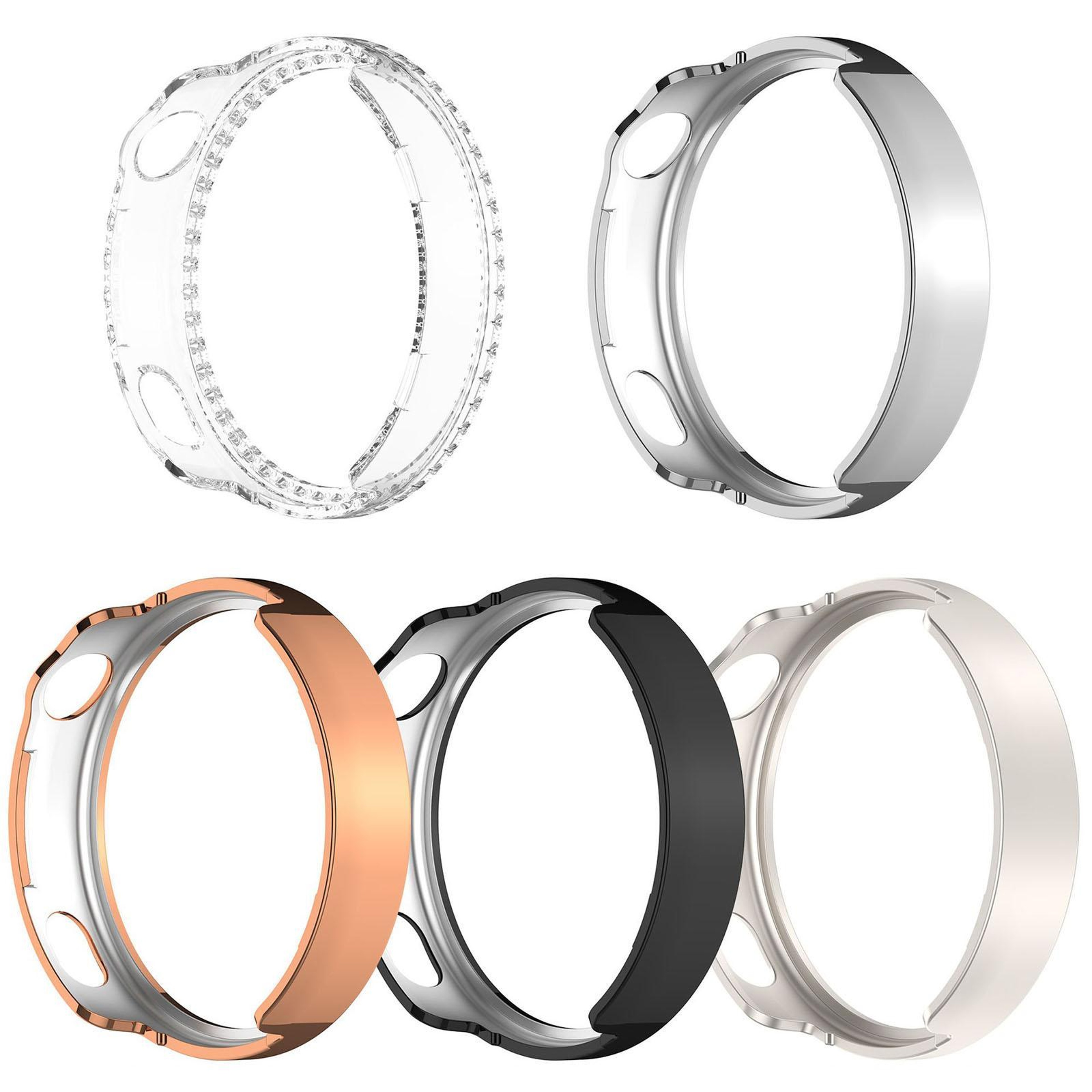 Huawei Watch GT 6 41mm Protective Case Single Row Diamond Hollow PC Watch Cover – view 10