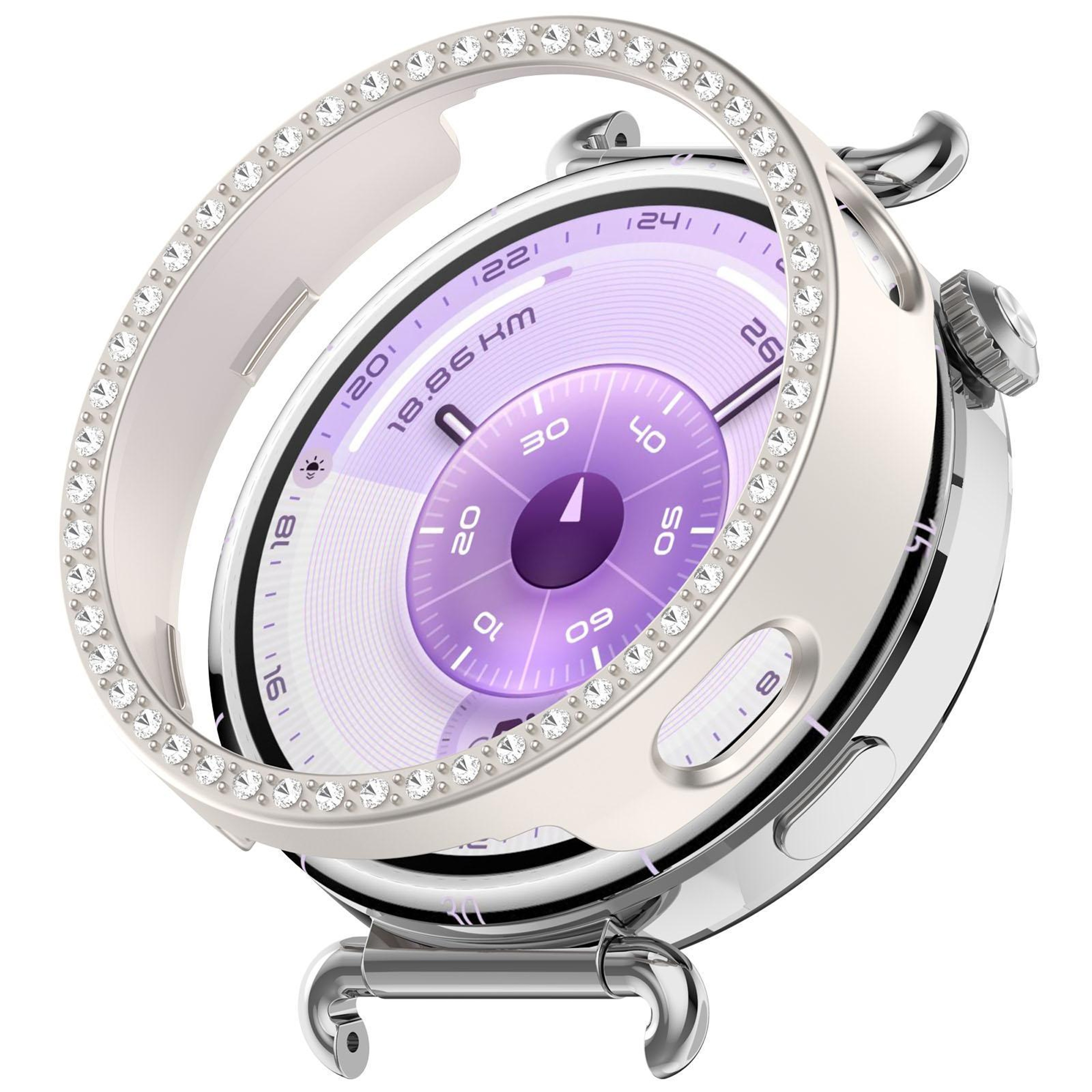 Huawei Watch GT 6 41mm Protective Case Single Row Diamond Hollow PC Watch Cover – view 15