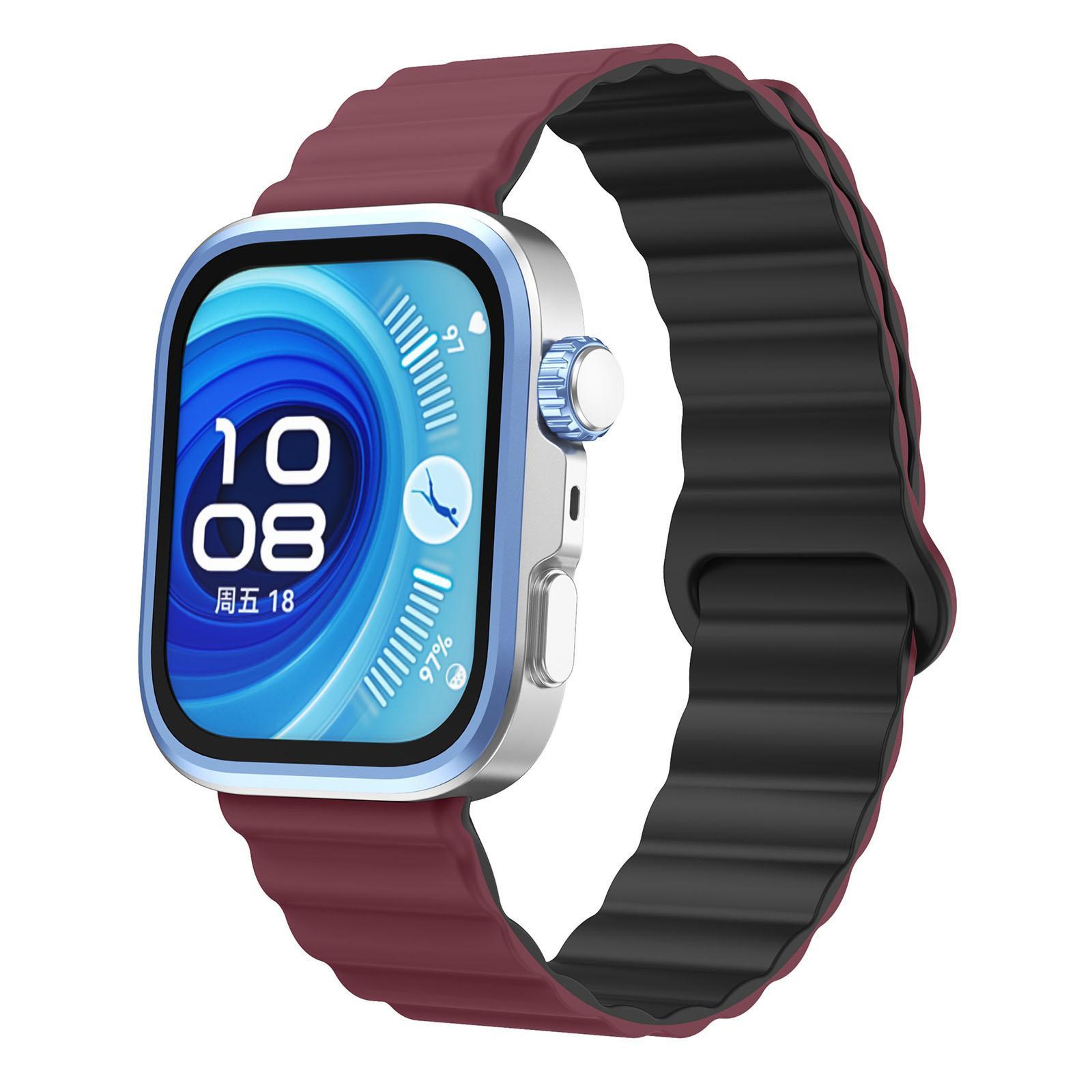 Huawei Watch Fit 5 Fit 5 Pro Fit 4 Magnetic Silicone Watch Band Adjustable Soft Replacement Strap – view 13