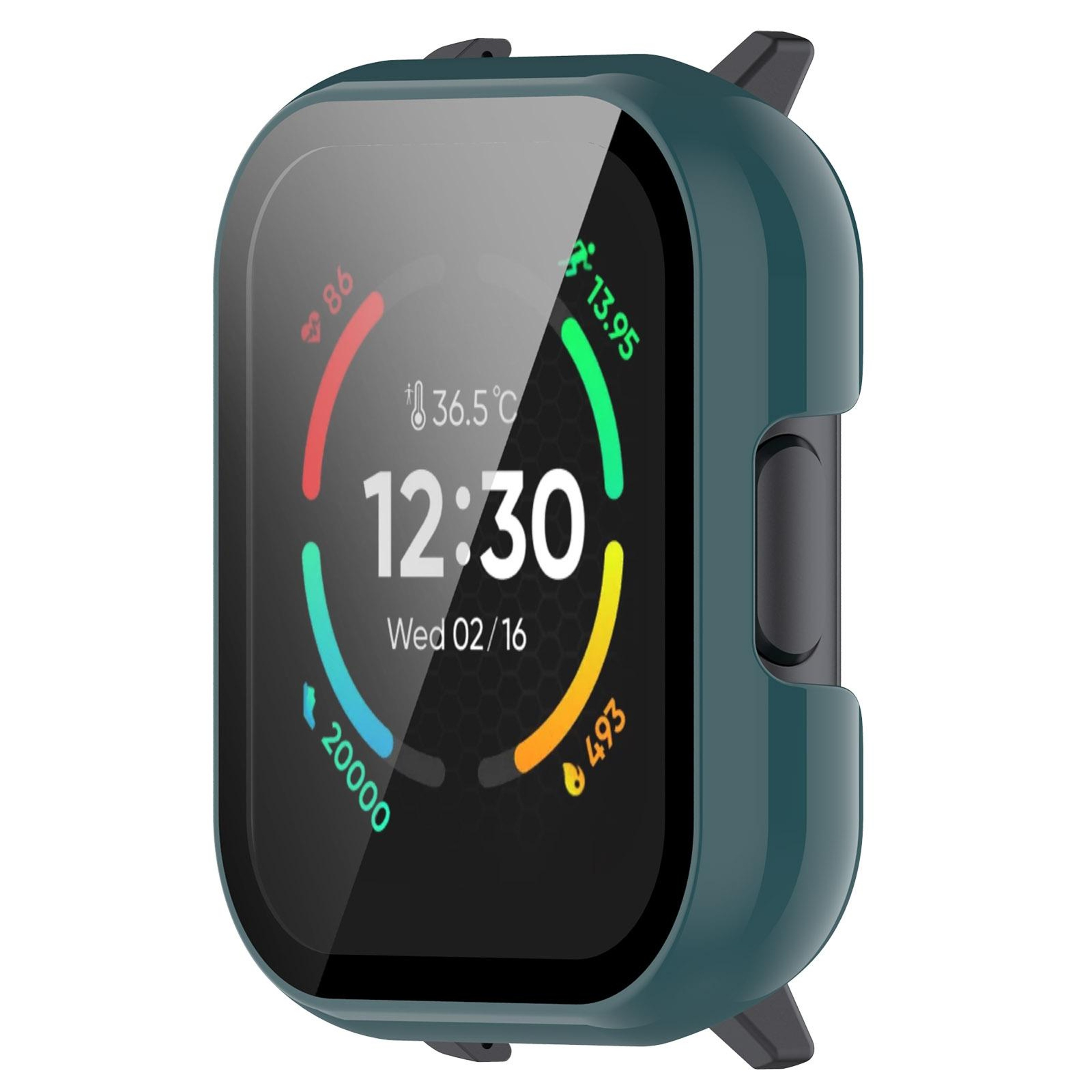 Realme TechLife Watch S100 SZ100 Protective Watch Case with Tempered Screen Protector Full Coverage PC Cover – view 2