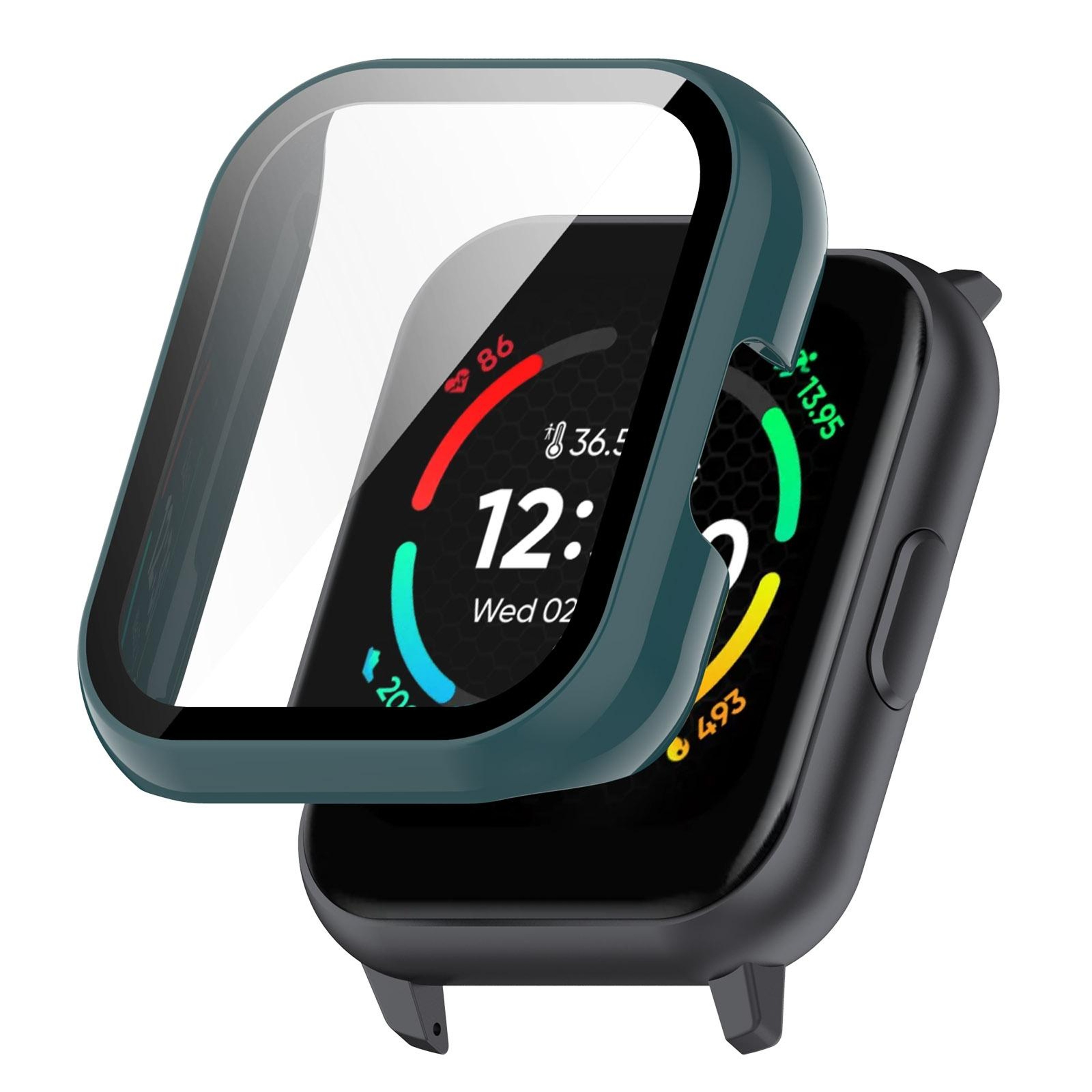 Realme TechLife Watch S100 SZ100 Protective Watch Case with Tempered Screen Protector Full Coverage PC Cover – view 11