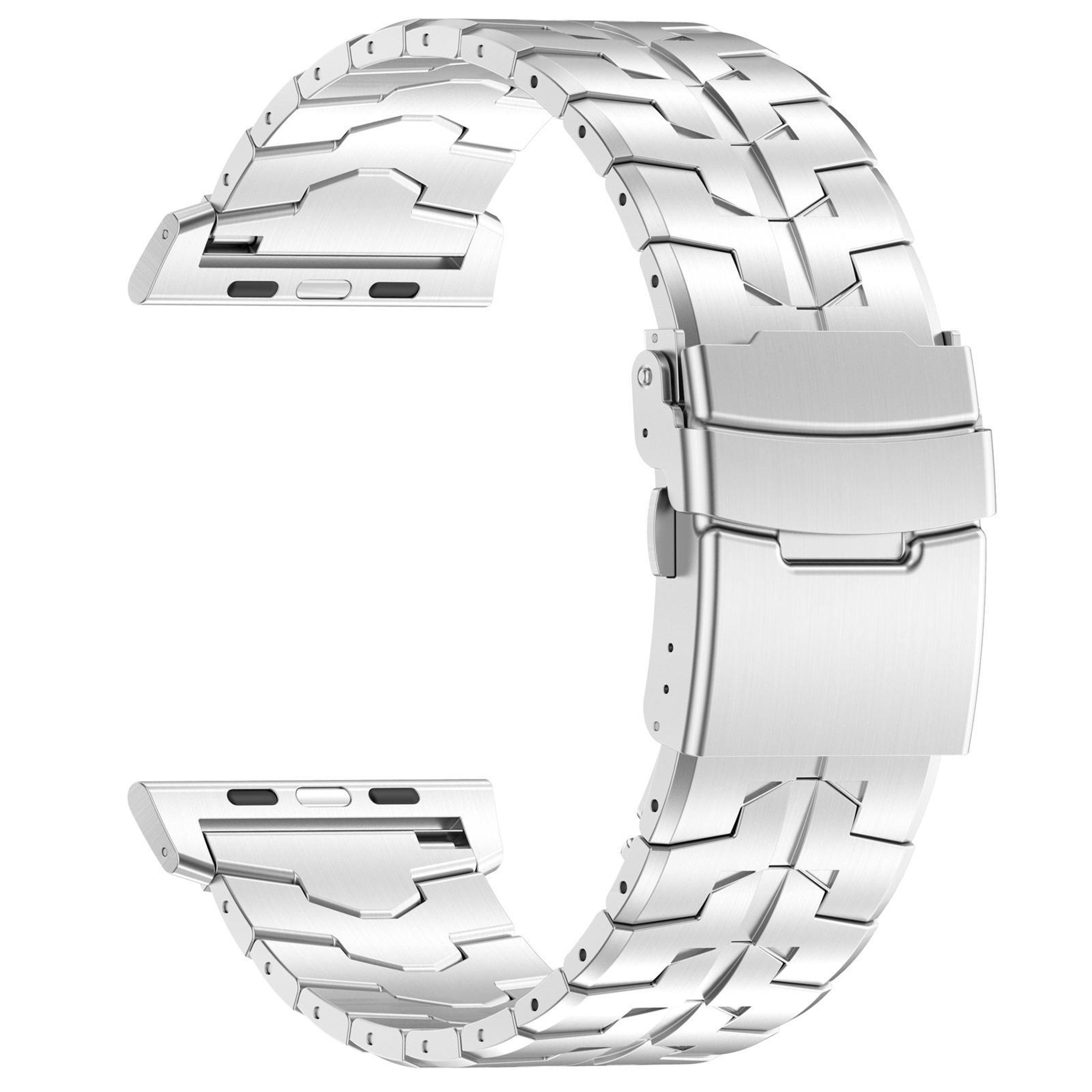 Apple Watch Titanium Watch Band Quick Release Flat Buckle Adjustable Metal Strap – view 2