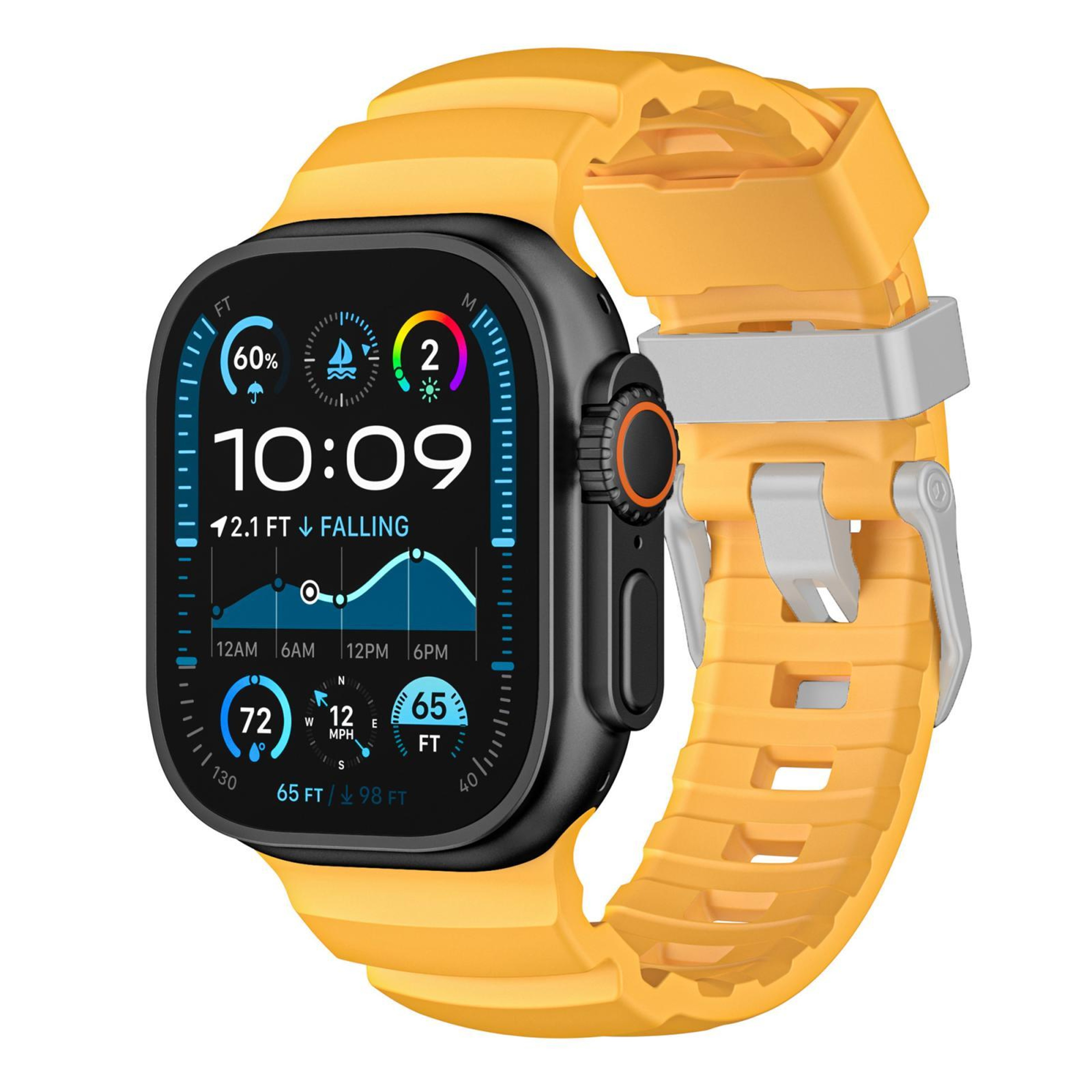 Apple Watch Titanium Buckle Band Fluororubber Field Strap – view 11
