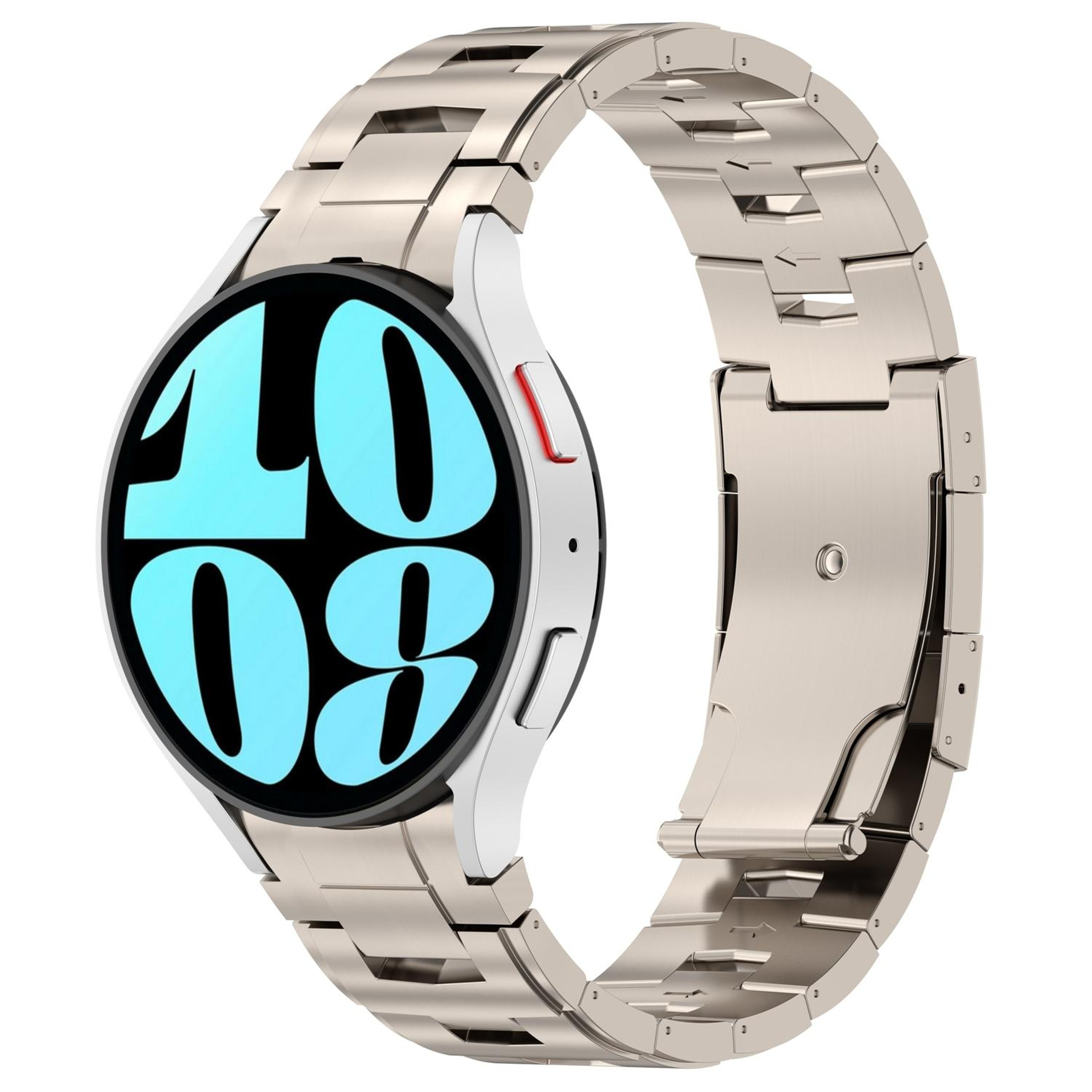 Samsung Galaxy Watch 6 5 Pro 4 Pure Titanium Watch Band Button Style Metal Replacement Strap 0