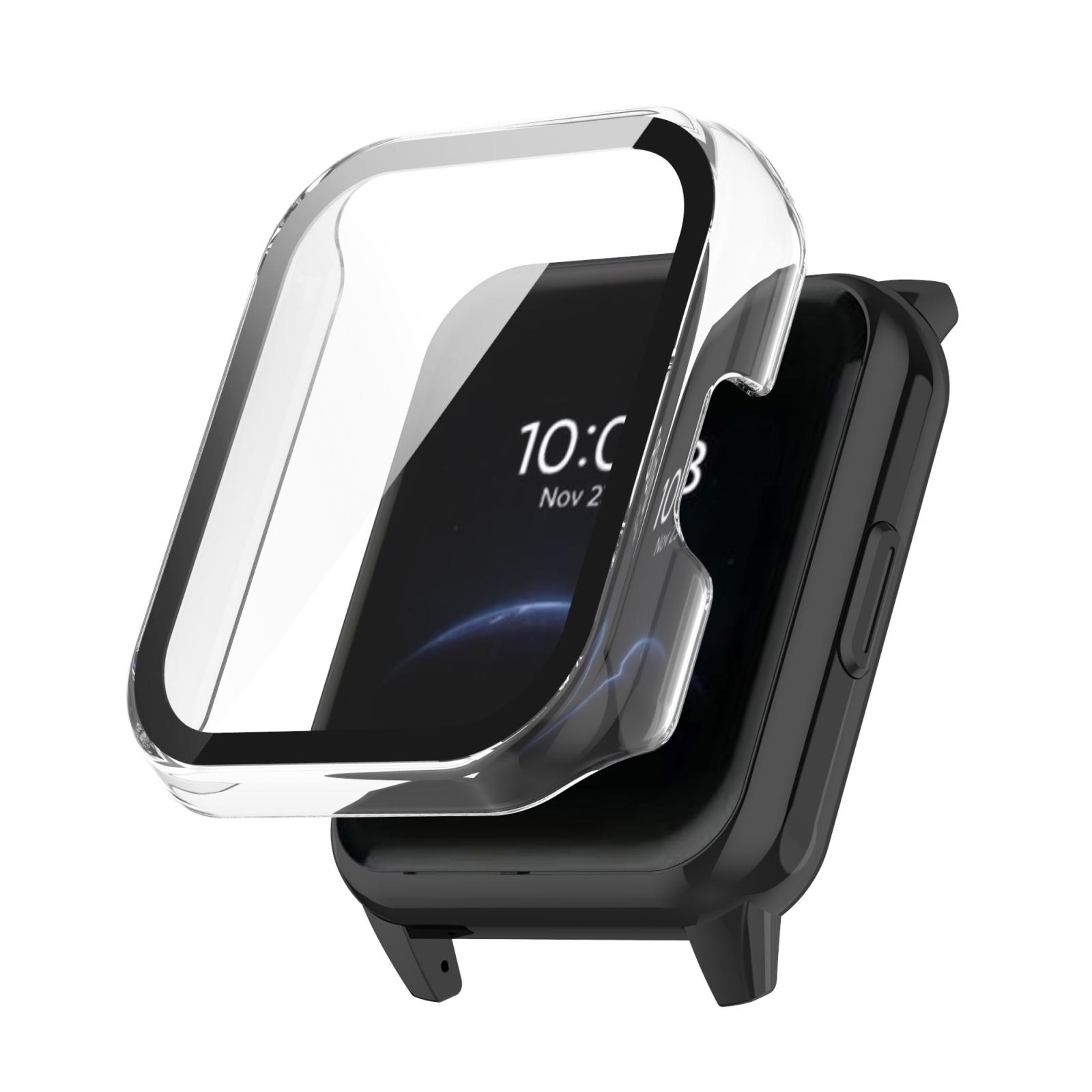 OPPO Realme Watch 2 Pro Protective Case With Tempered Glass Screen Protector Full Coverage PC Cover 8