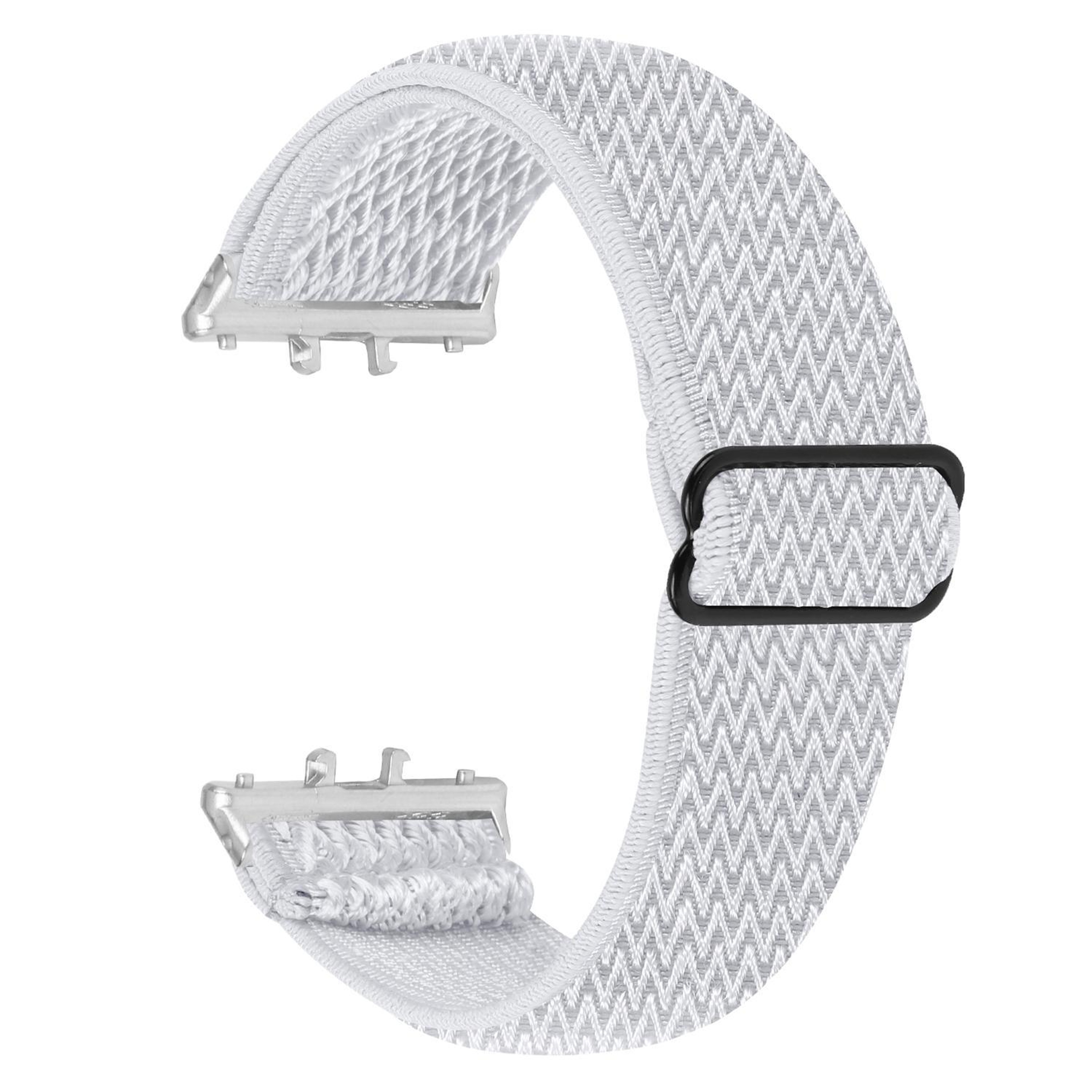 Honor Watch X5 Elastic Nylon Watch Band Wave Pattern Woven Watch Strap With Silver Connector 7