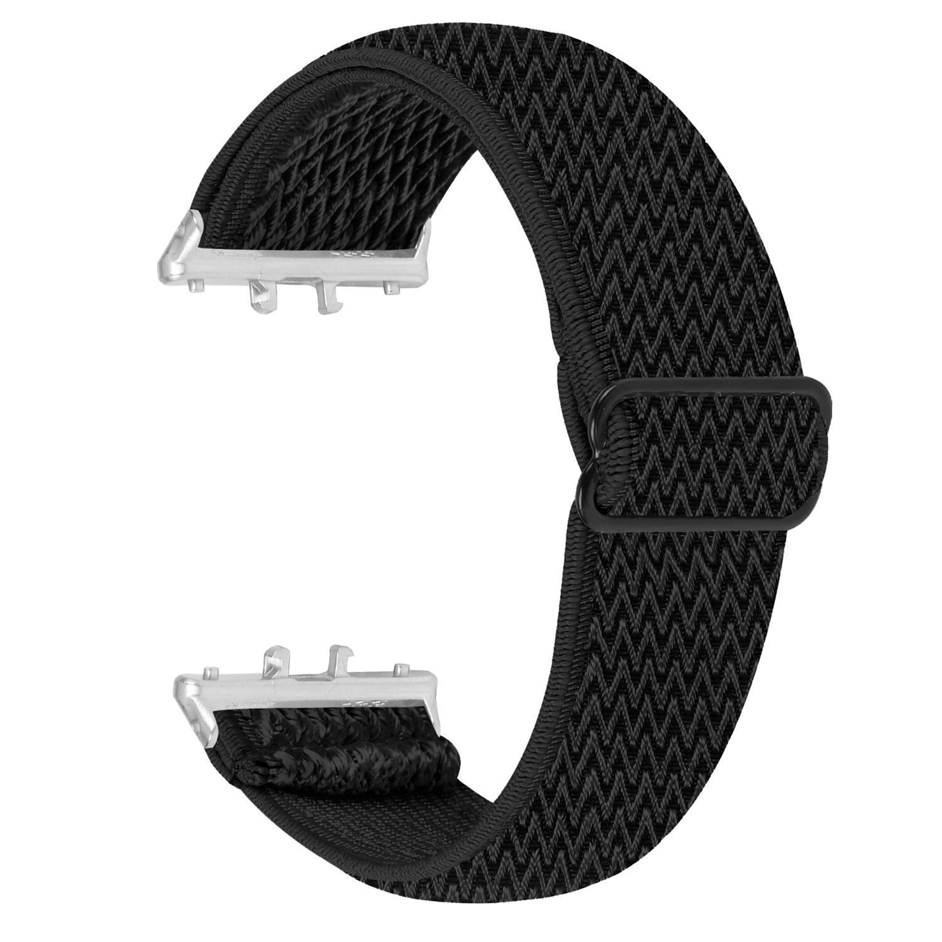 Honor Watch X5 Elastic Nylon Watch Band Wave Pattern Woven Watch Strap With Silver Connector 11