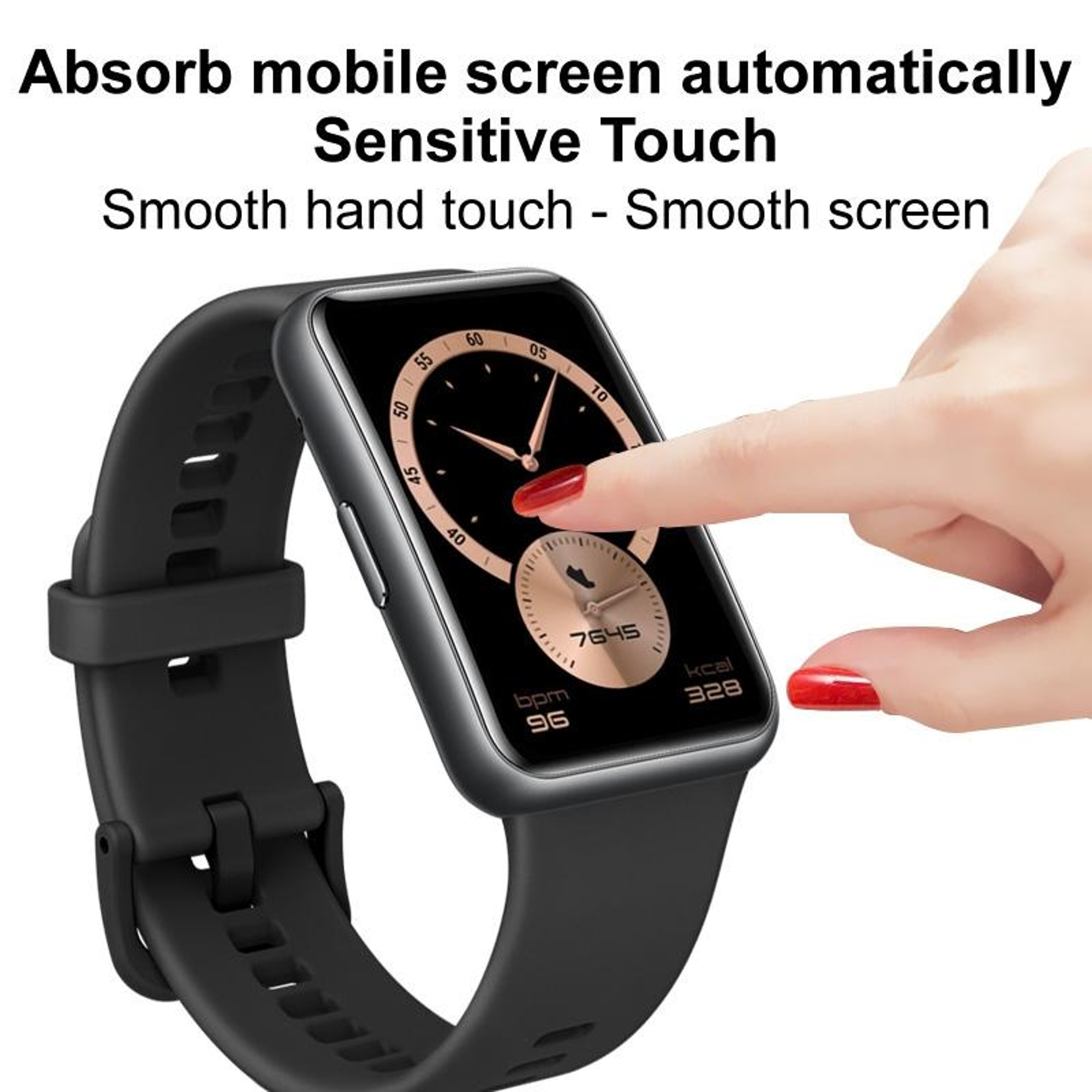 Imak Honor Watch 4 Screen Protector HD Plexiglass Protective Film Scratch Resistant 3
