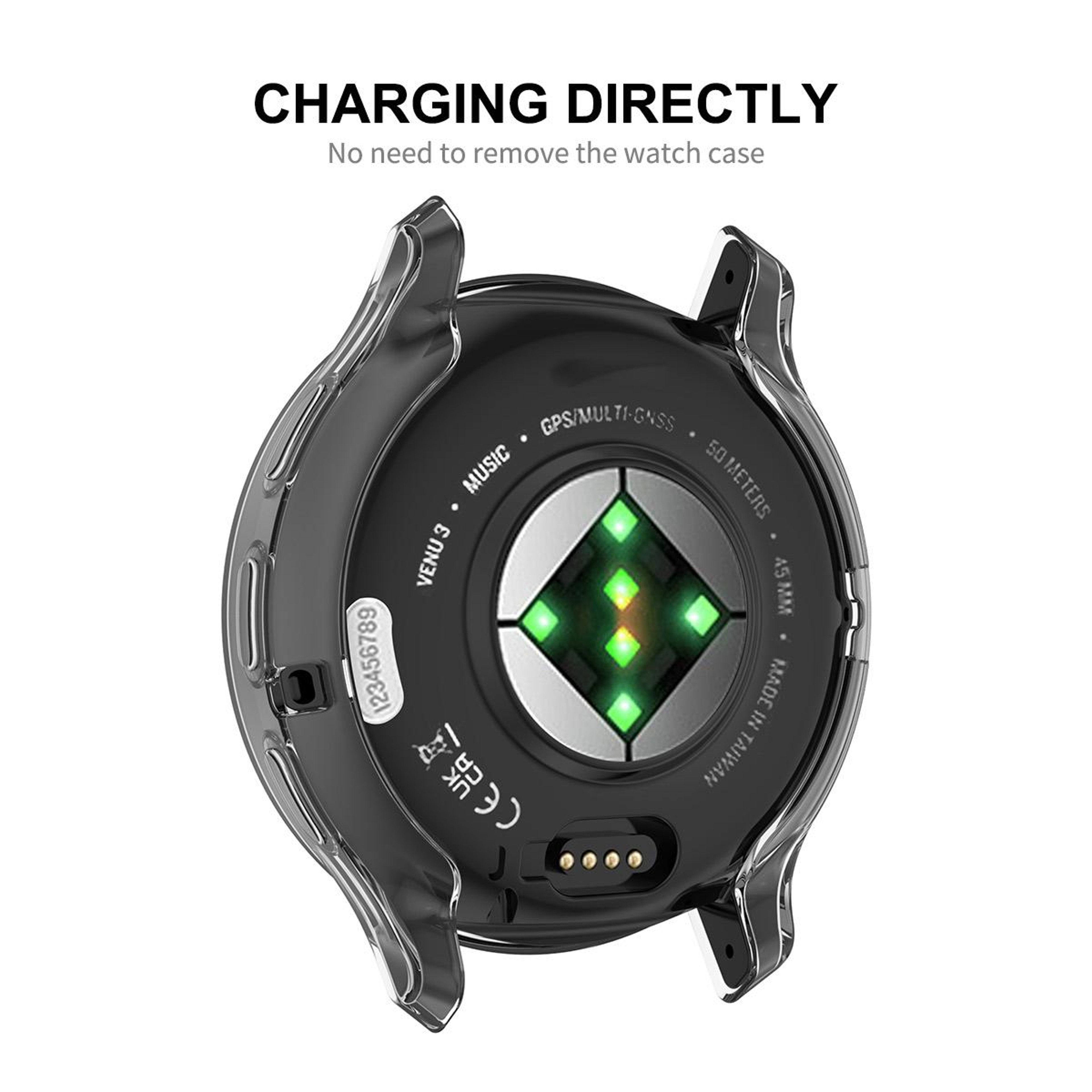 ENKAY Hat Prince Garmin Venu 3 Case Full Coverage TPU Watch Case With Screen Protector 5