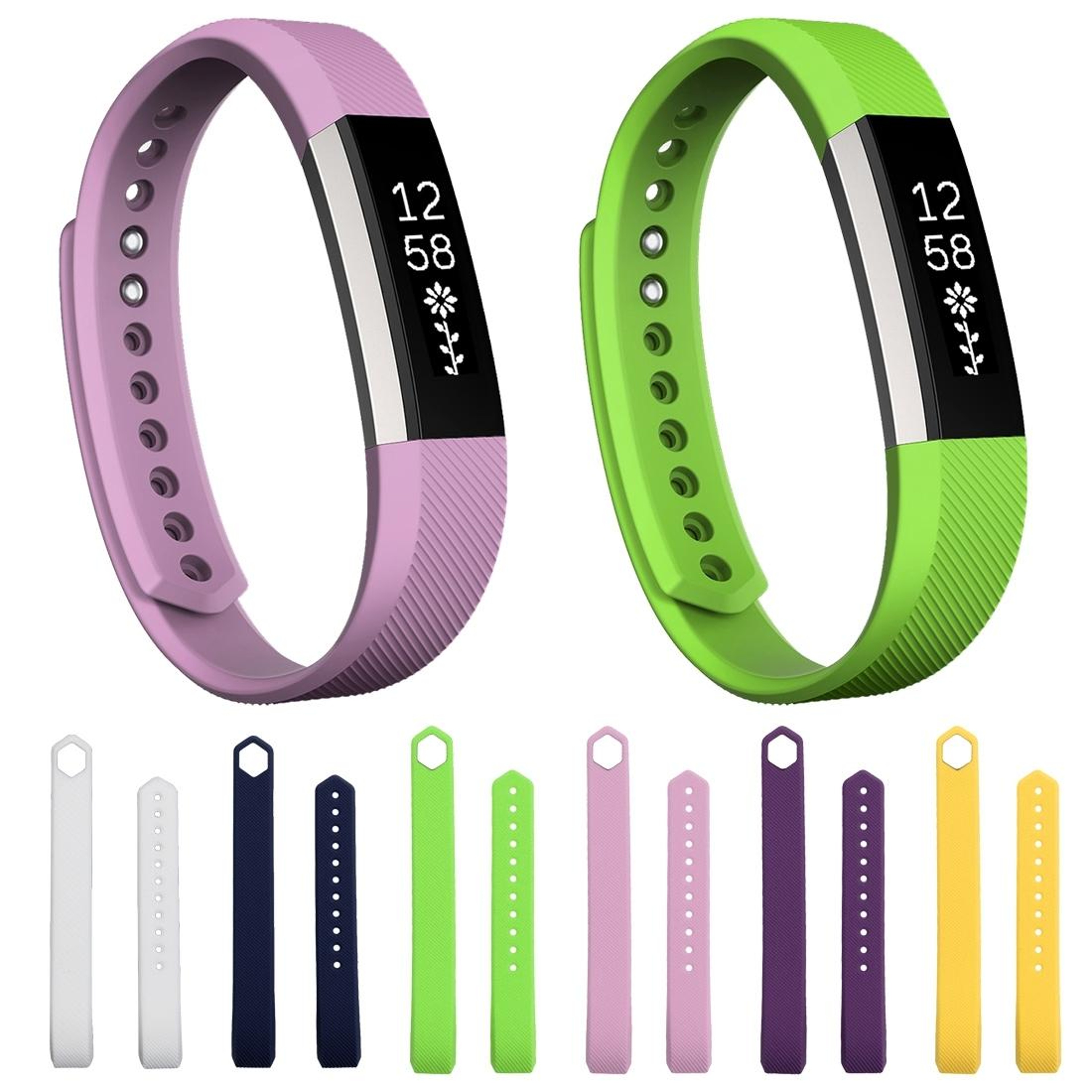Fitbit Alta Silicone Watch Band Oblique Texture Soft Replacement Strap 16