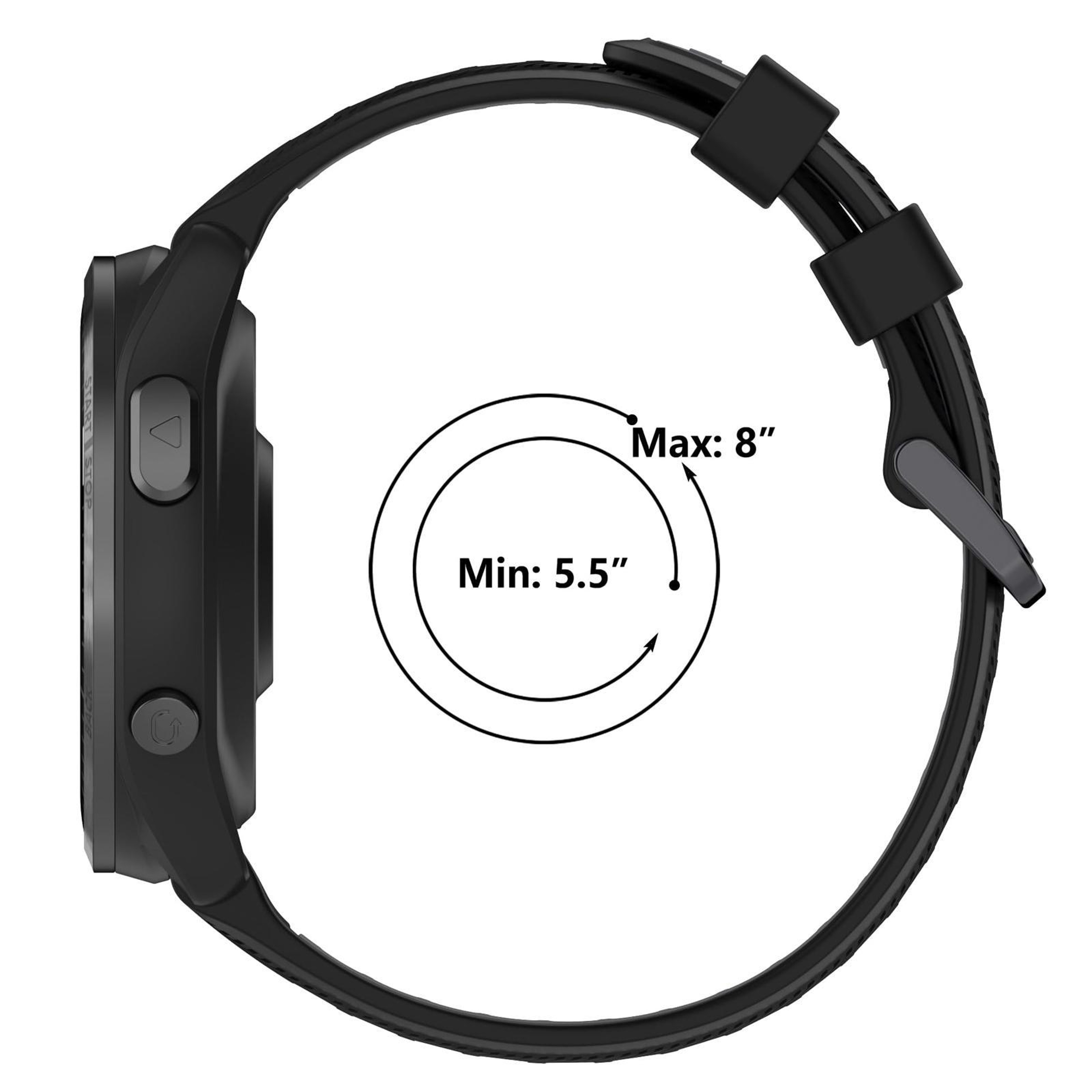 Garmin Forerunner 965 Silicone Watch Band Two Color Replacement Strap For Garmin Smartwatches 8
