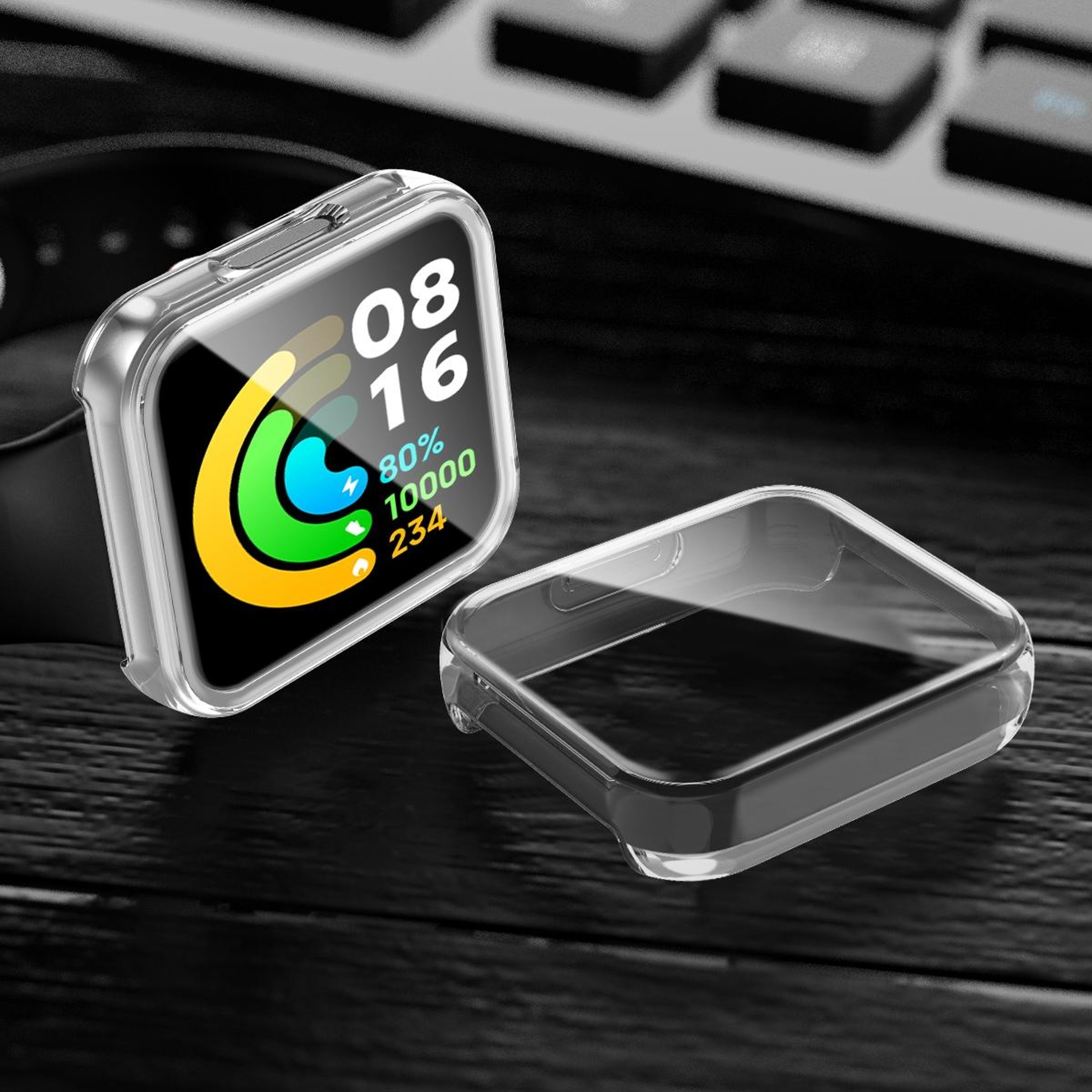 Xiaomi Redmi Watch 2 TPU Protective Case With Screen Protector Lightweight Hollow Cover 9