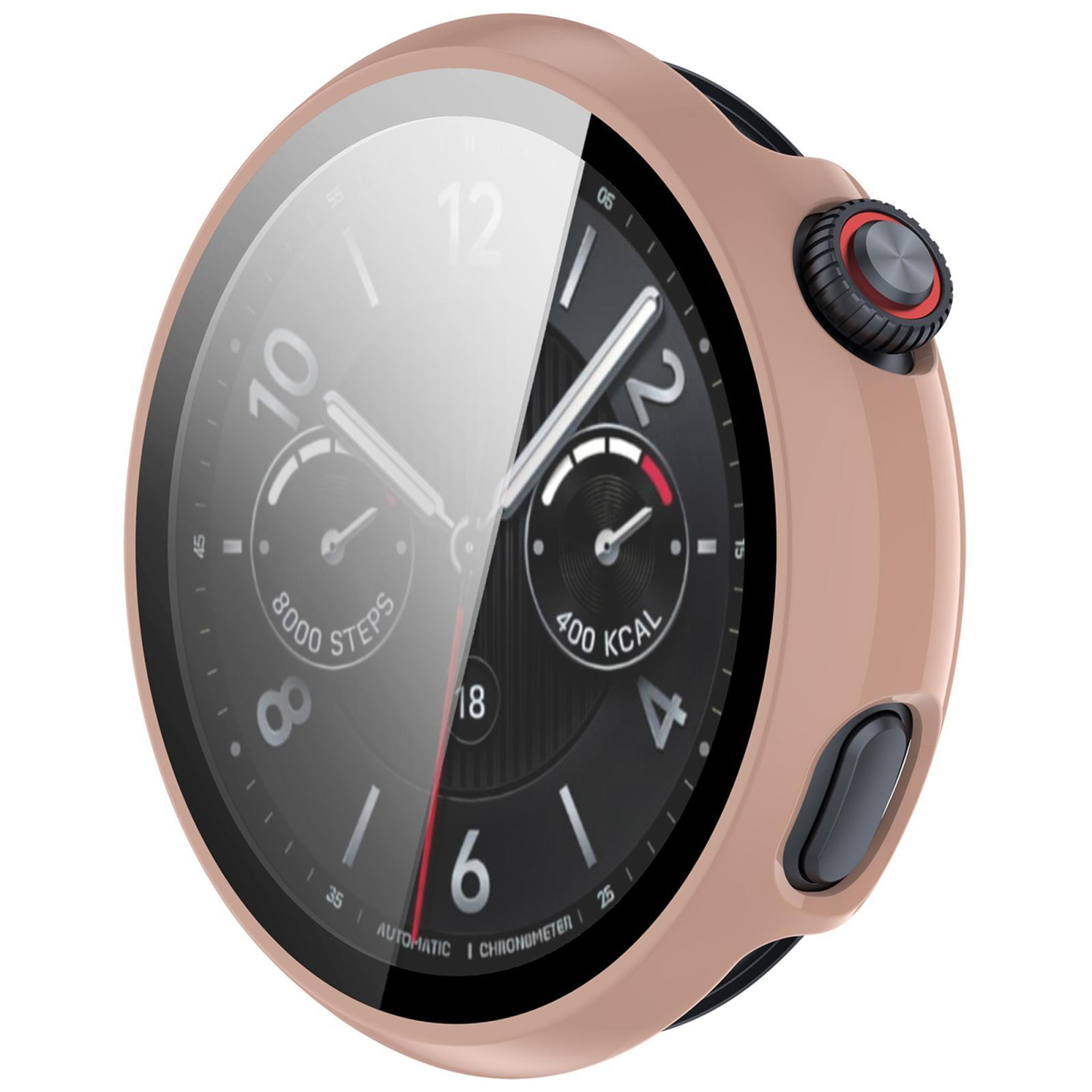 Vivo Watch 5 Protective Case With Tempered Glass Screen Protector Full Coverage PC Cover 1