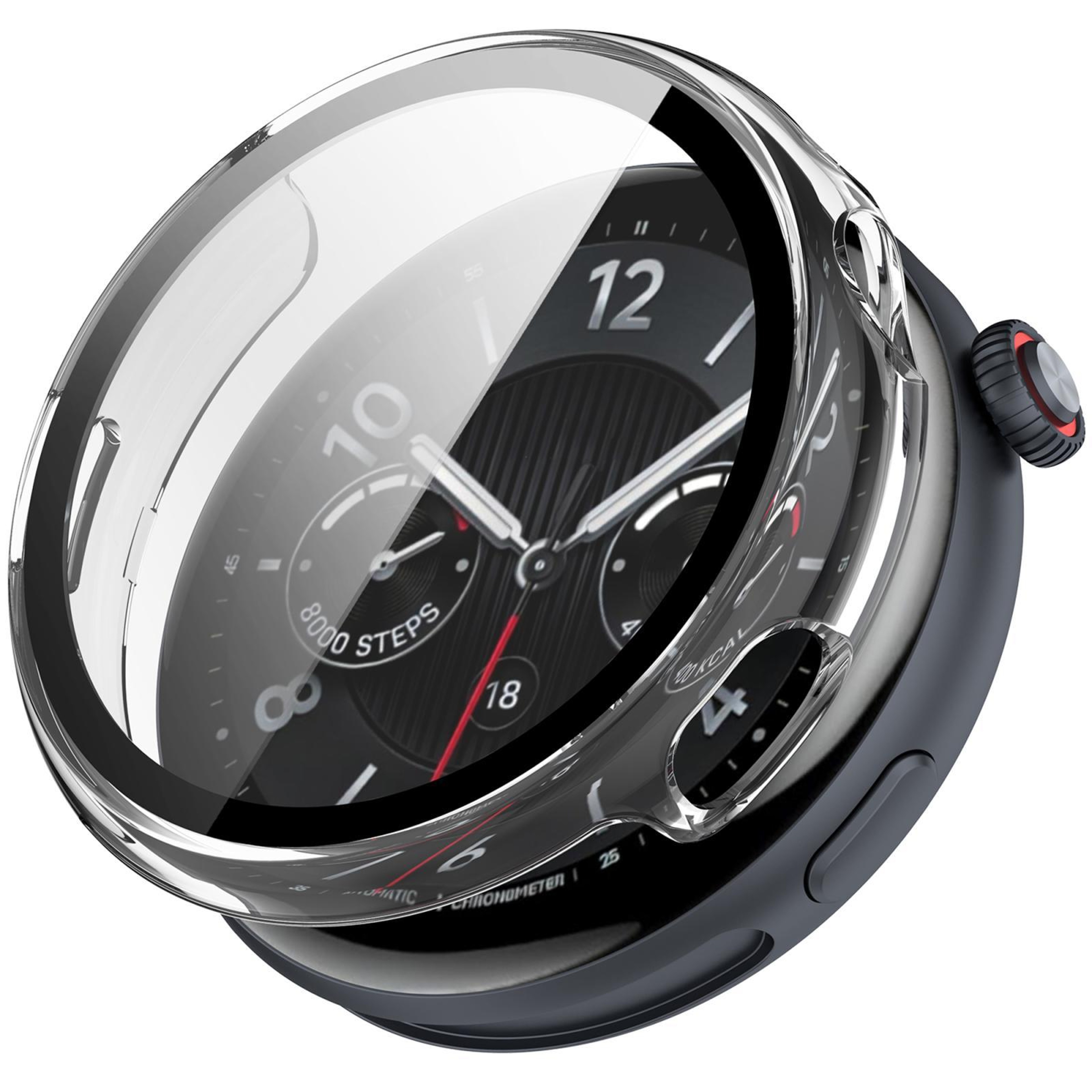 Vivo Watch 5 Protective Case With Tempered Glass Screen Protector Full Coverage PC Cover 12