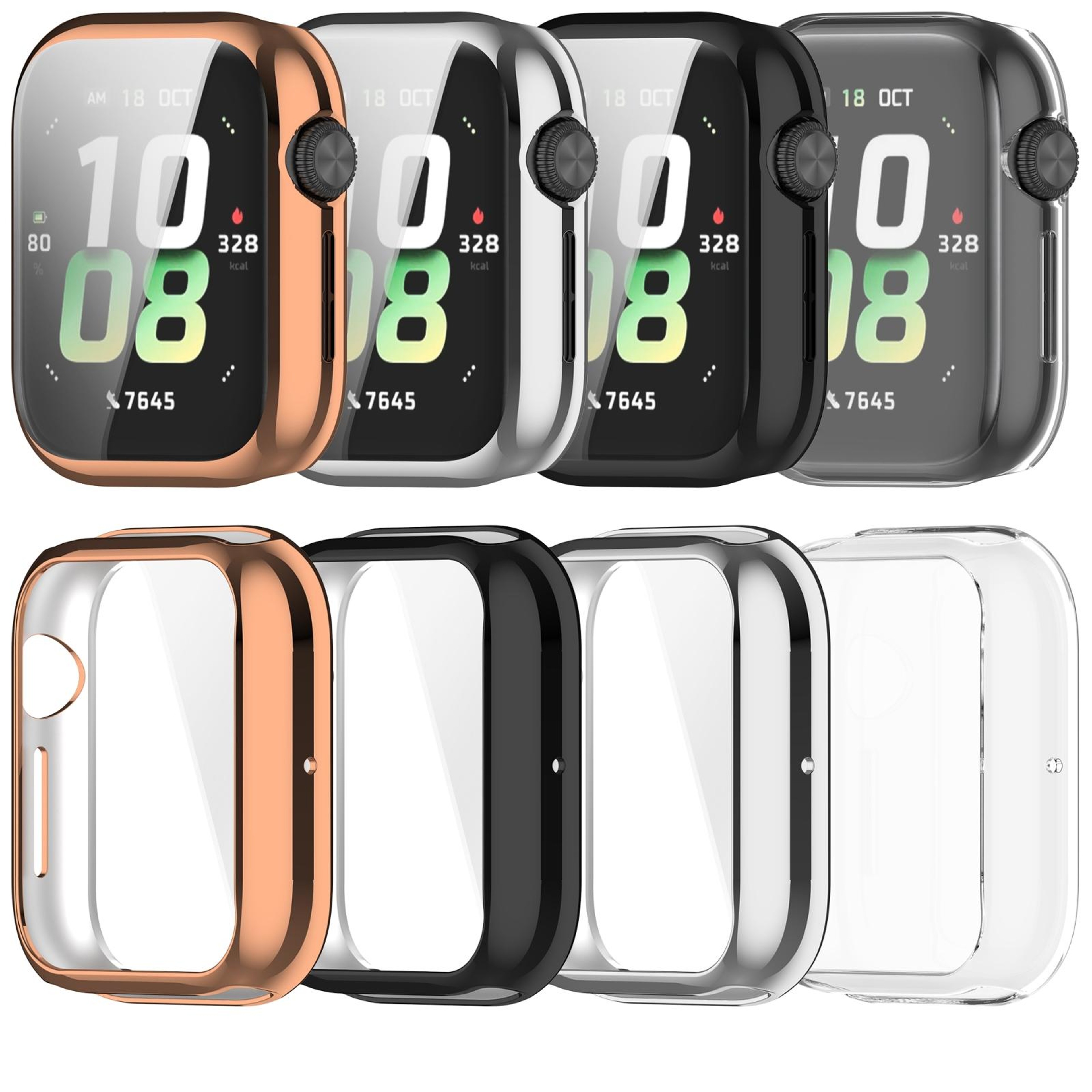 Honor Watch 5 TPU Protective Case Electroplated Full Coverage Smartwatch Cover 8