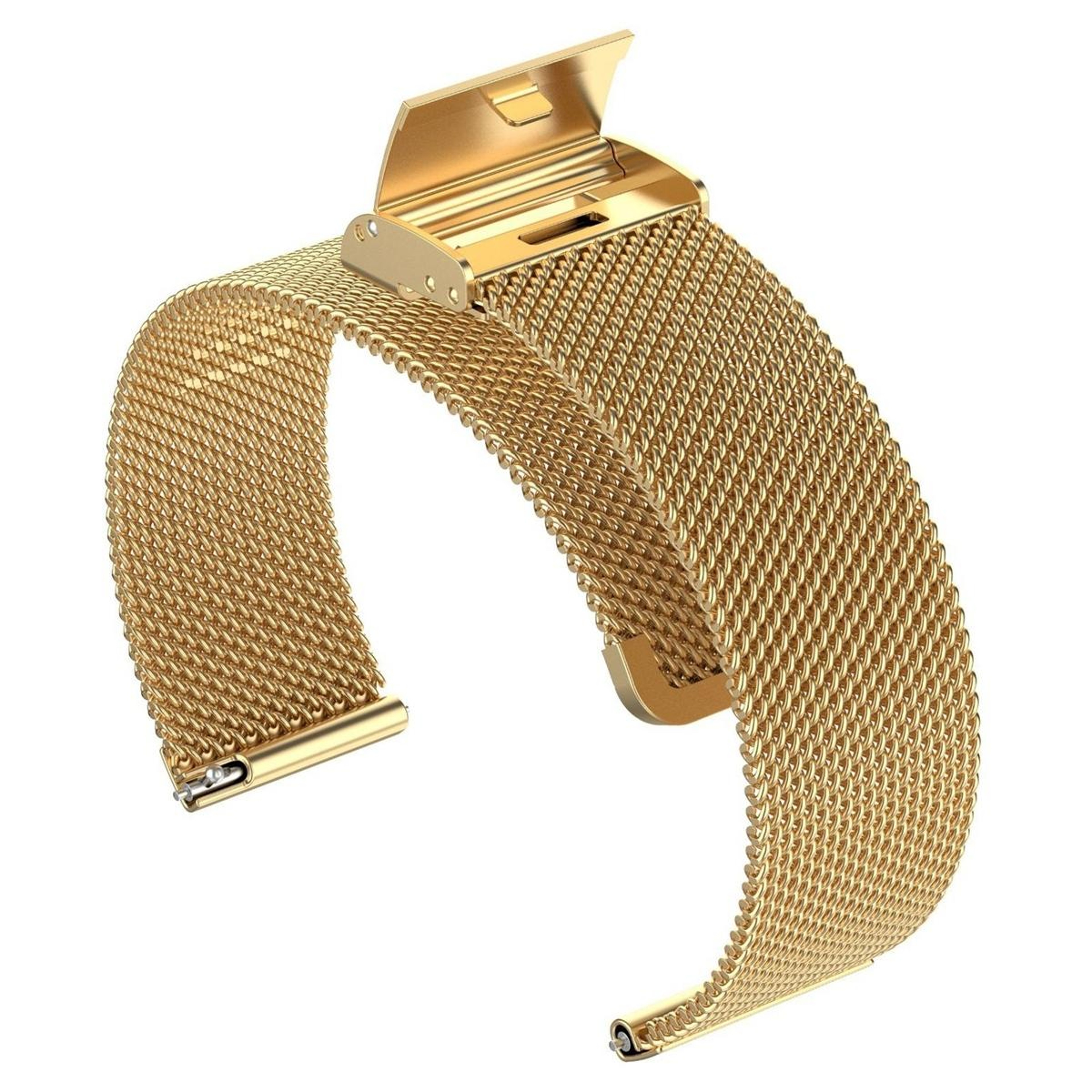 Fitbit Versa 4 Versa 3 Sense 2 Milanese Mesh Watch Band Stainless Steel Replacement Strap 4