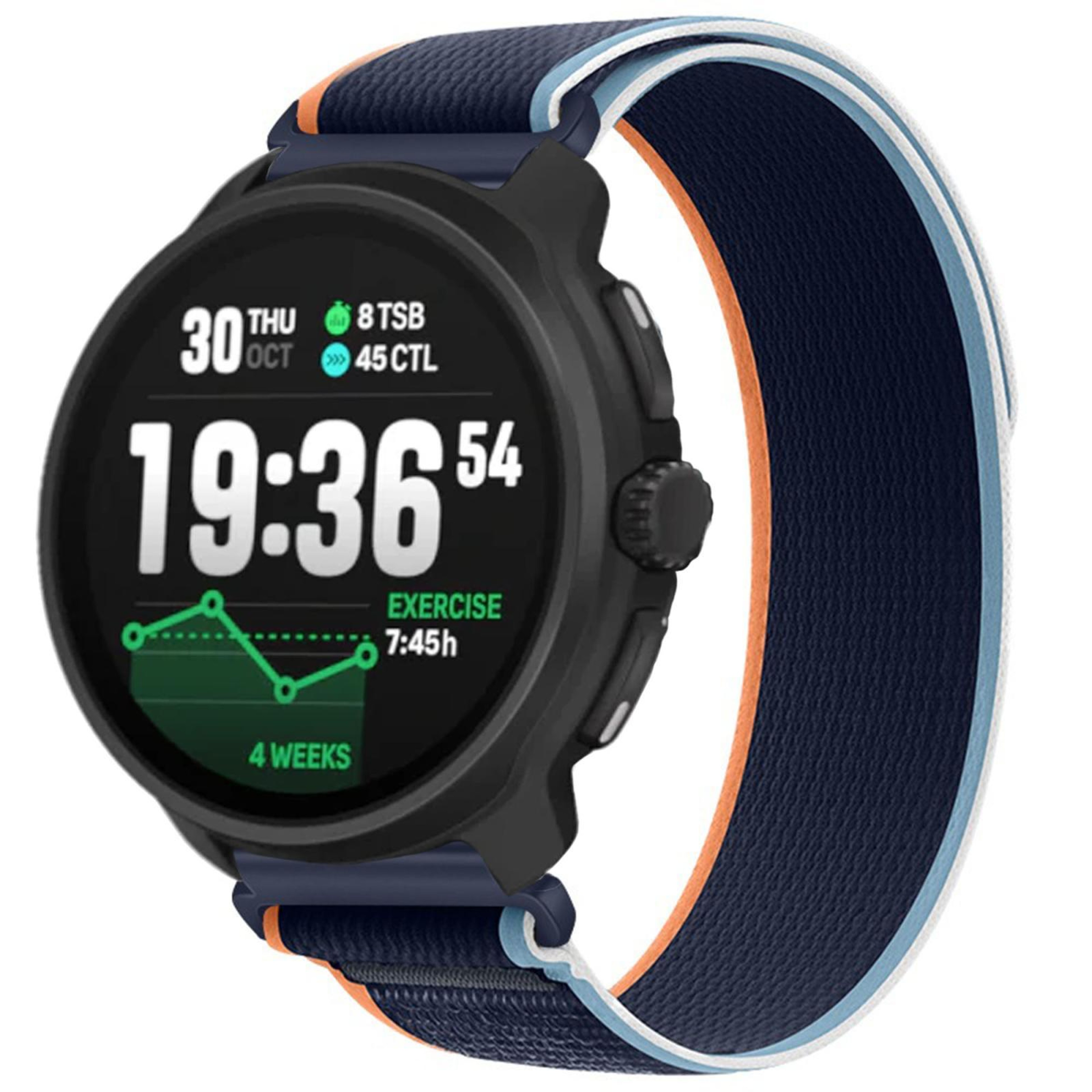 Suunto Race 2 Nylon Watch Band Wild Path Hook And Loop Adjustable Sport Strap 0