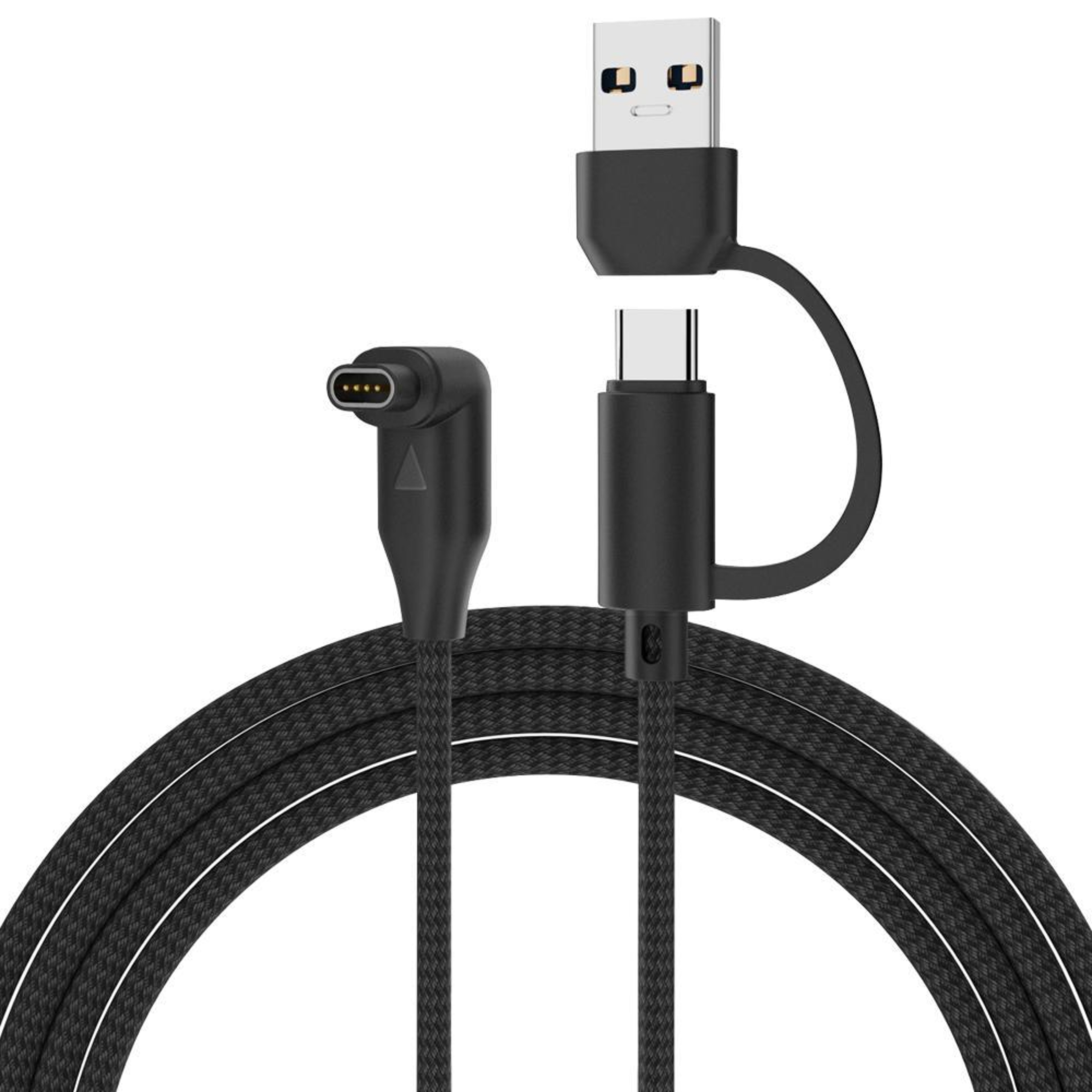 Garmin Watch Charger 2 In 1 USB C USB A Charging Cable Fast Charging Braided Cable 9