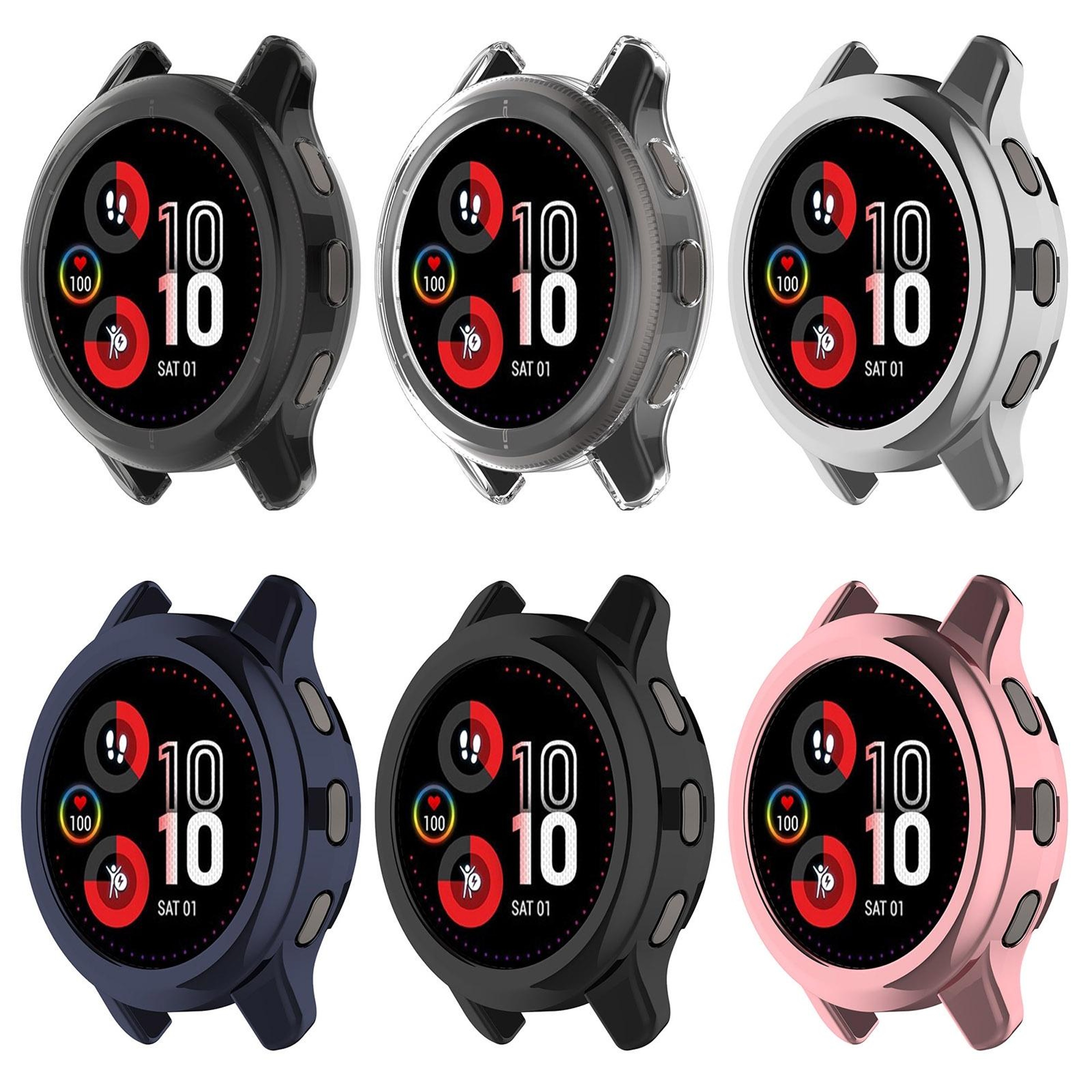 Garmin Venu 2 Plus TPU Watch Case Electroplated Protective Slim Cover 9