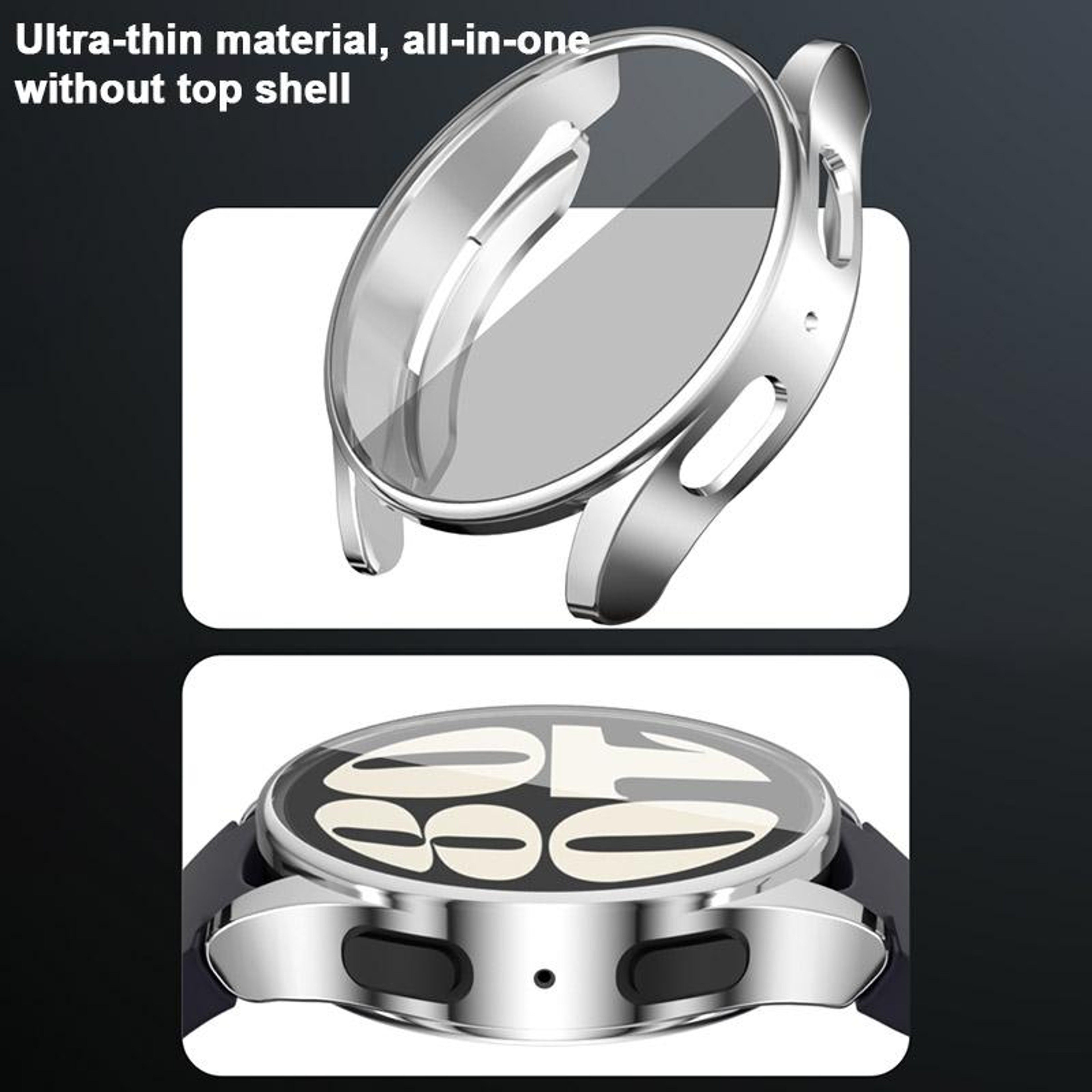 Samsung Galaxy Watch FE 40mm TPU Protective Case Full Coverage Electroplated Watch Case Cover 9