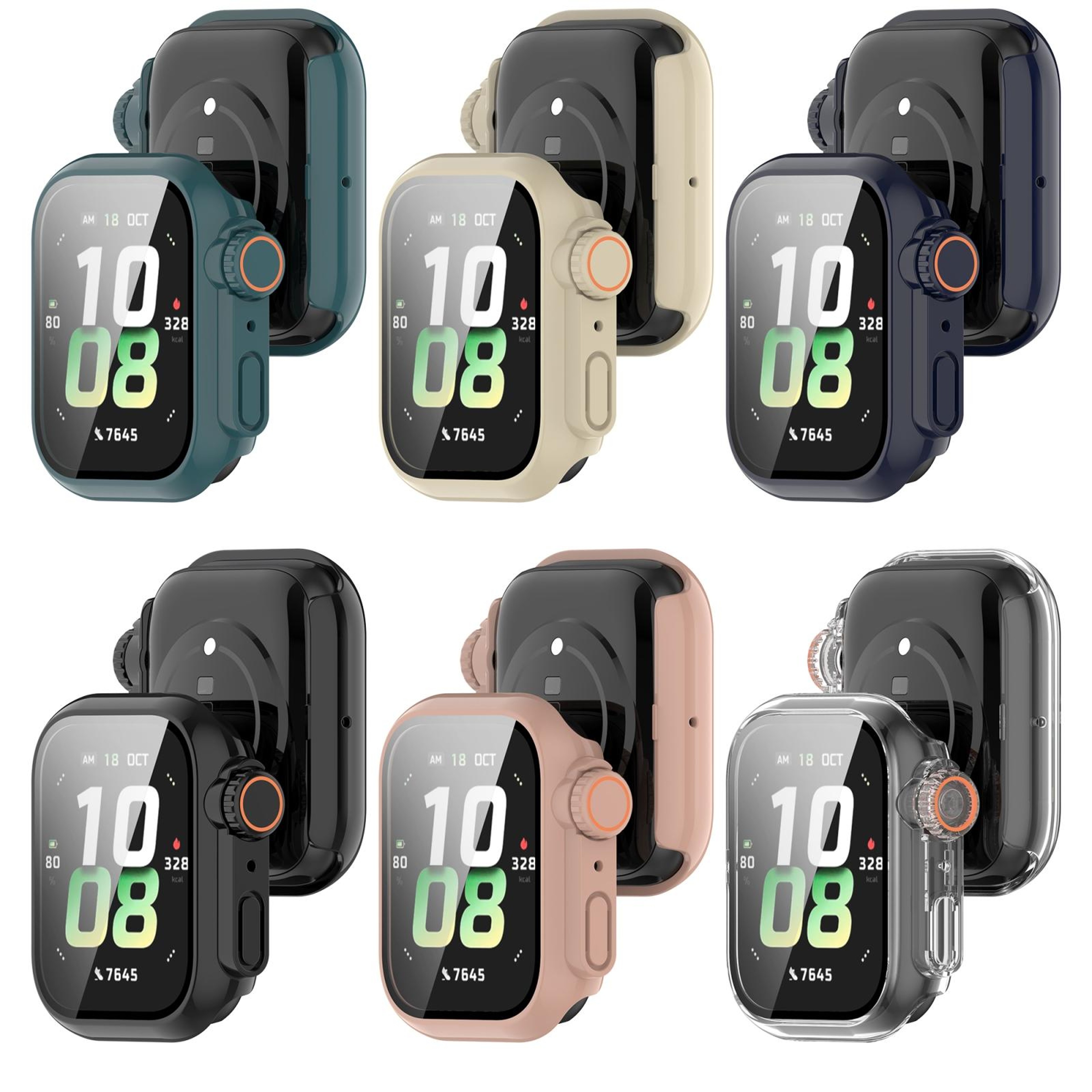 Honor Watch 5 Protective Case With Tempered Glass Screen Protector Full Coverage PC Cover 10