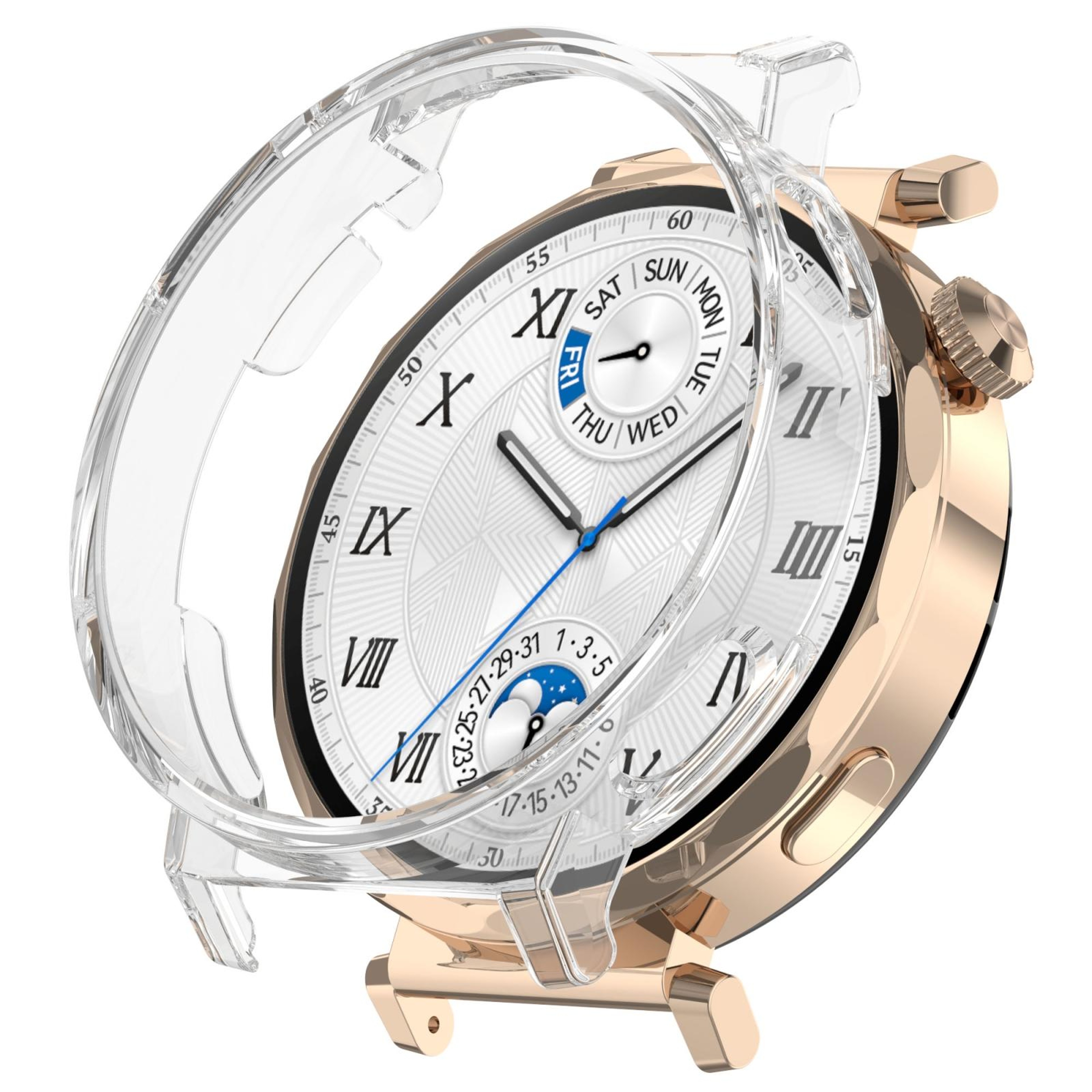 Huawei Watch GT5 Pro 42MM PC Watch Case Half Coverage Protective Case Lightweight Hollow Cover 12