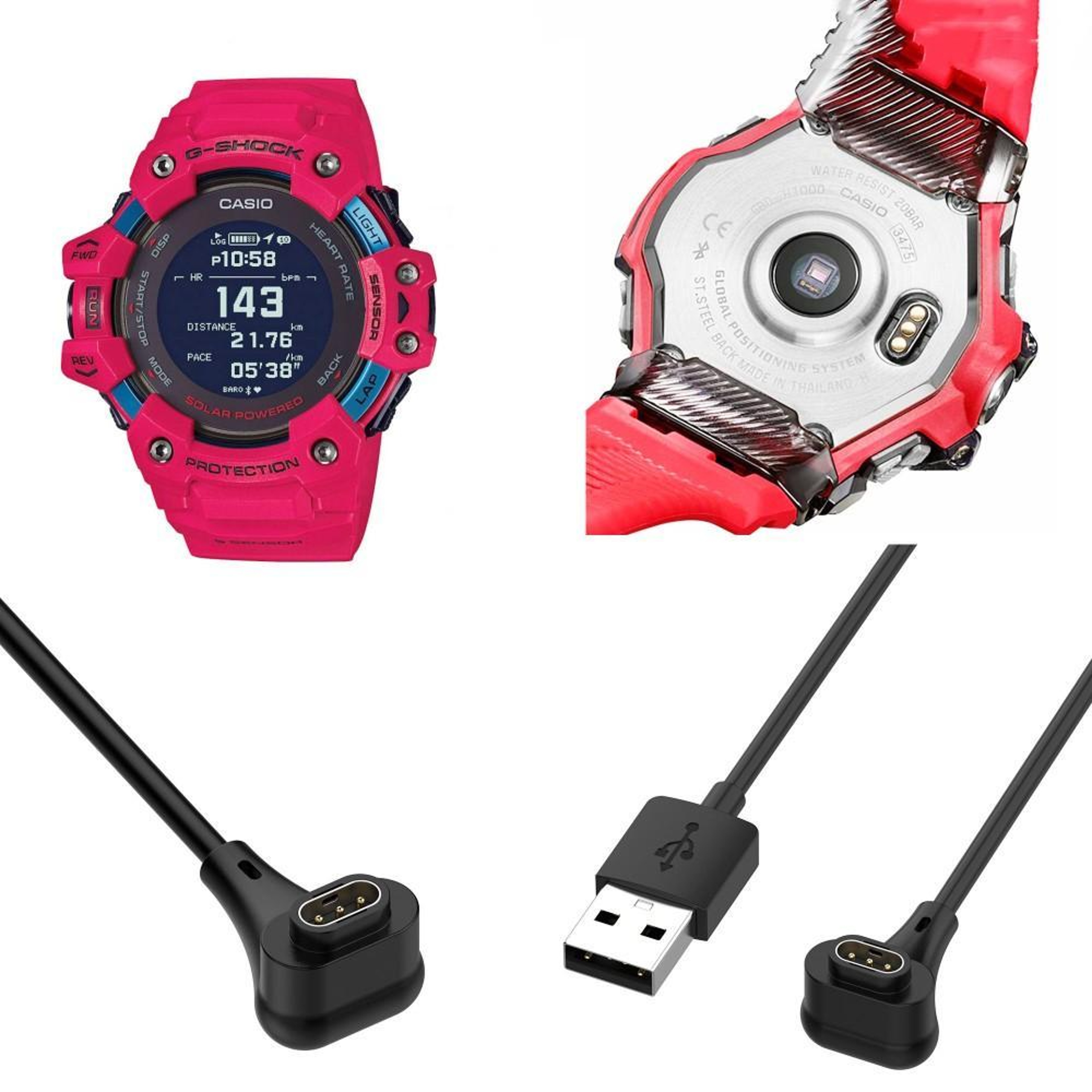 XDfind Casio G Shock Charger USB Watch Charging Cable For GBD H1000 1M Fast Charging 3