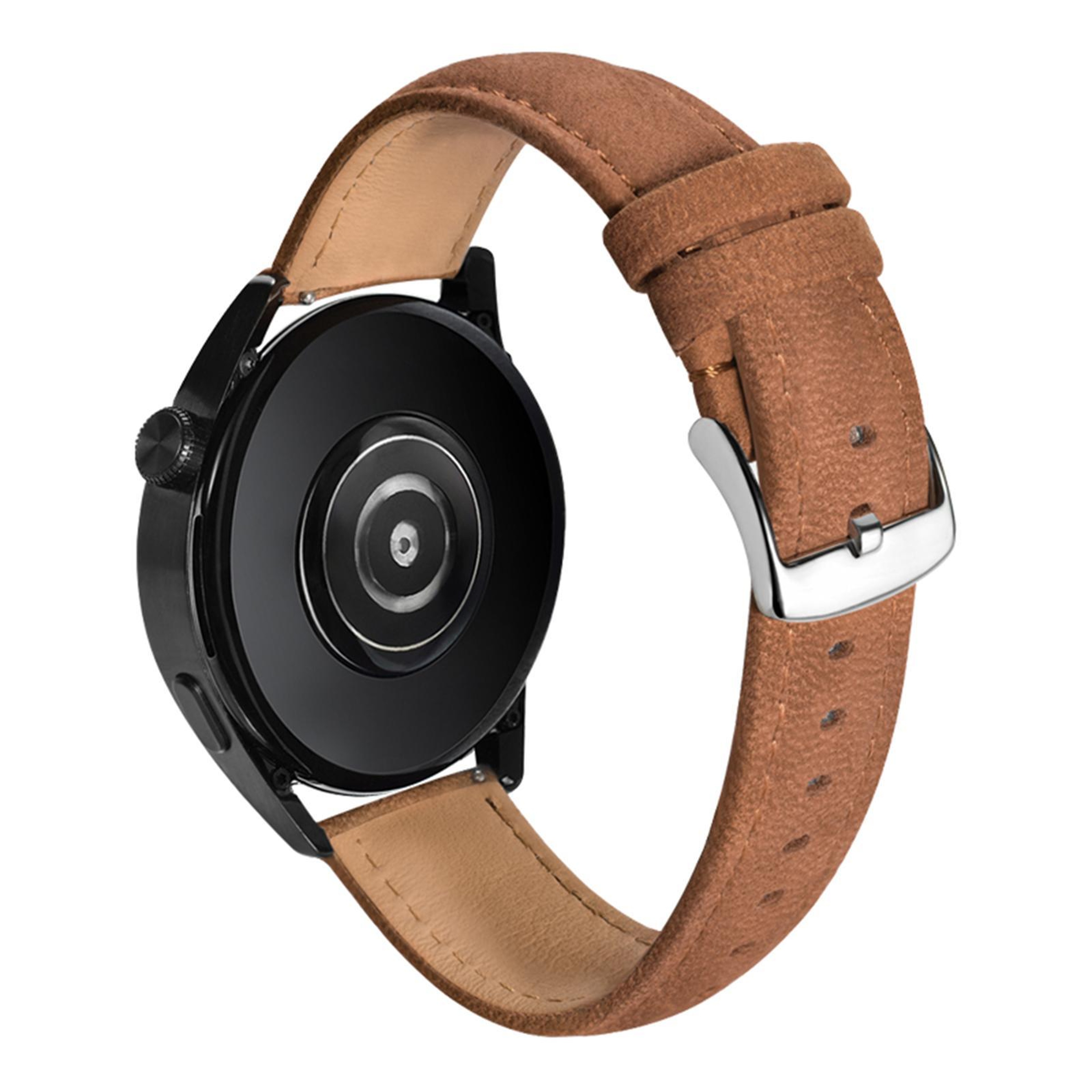 Genuine Leather Watch Strap Double Sided Plush Quick Release Replacement Watch Band – view 6