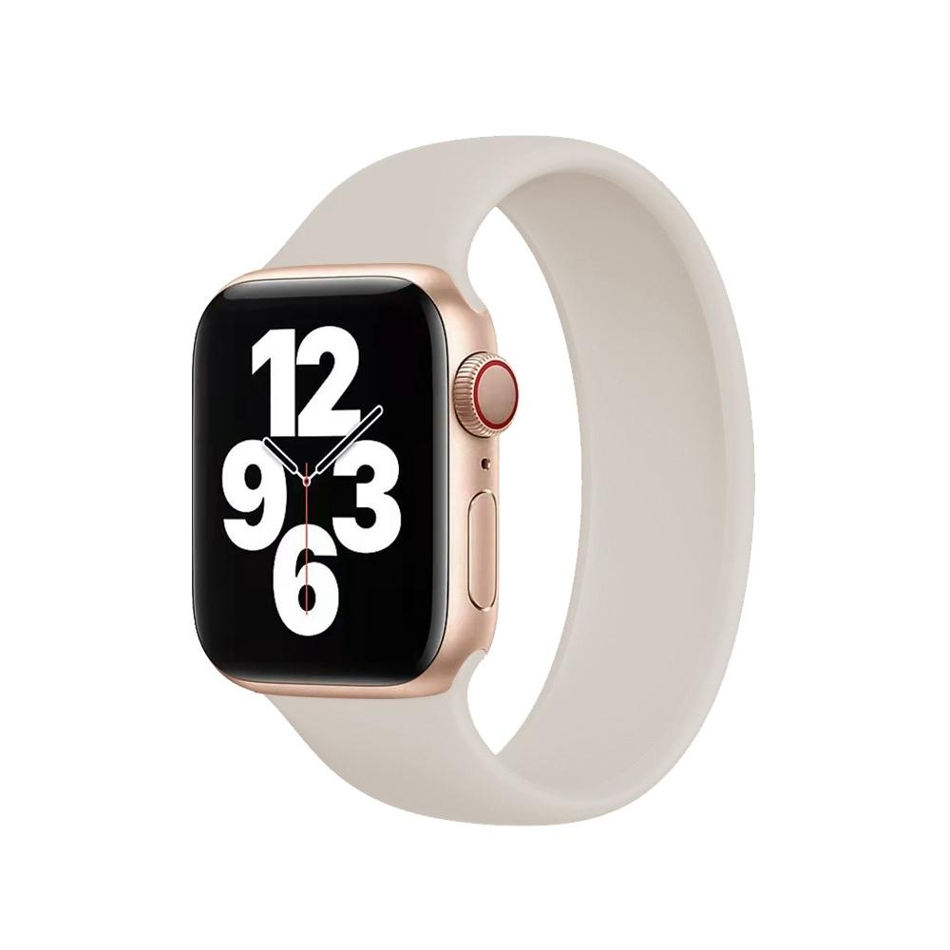 Apple Watch Silicone Watch Band Elastic Solid Color Replacement Strap 13