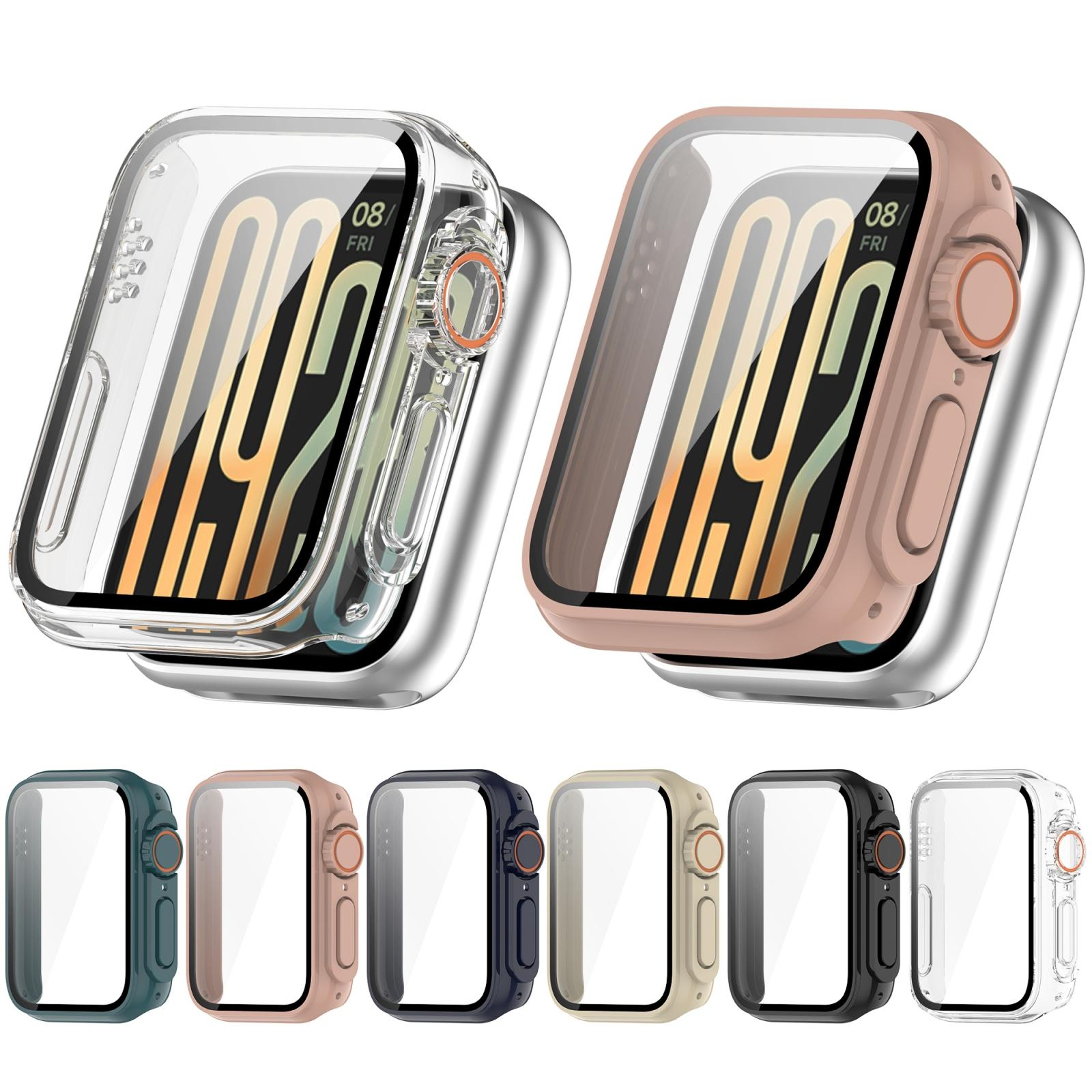 Xiaomi Smart Band 9 Pro Protective Case With Tempered Glass Screen Protector PC Full Coverage Cover 8